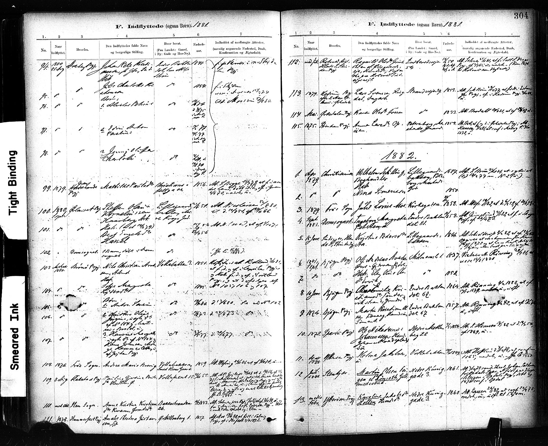 Ministerialprotokoller, klokkerbøker og fødselsregistre - Sør-Trøndelag, SAT/A-1456/604/L0189: Parish register (official) no. 604A10, 1878-1892, p. 304