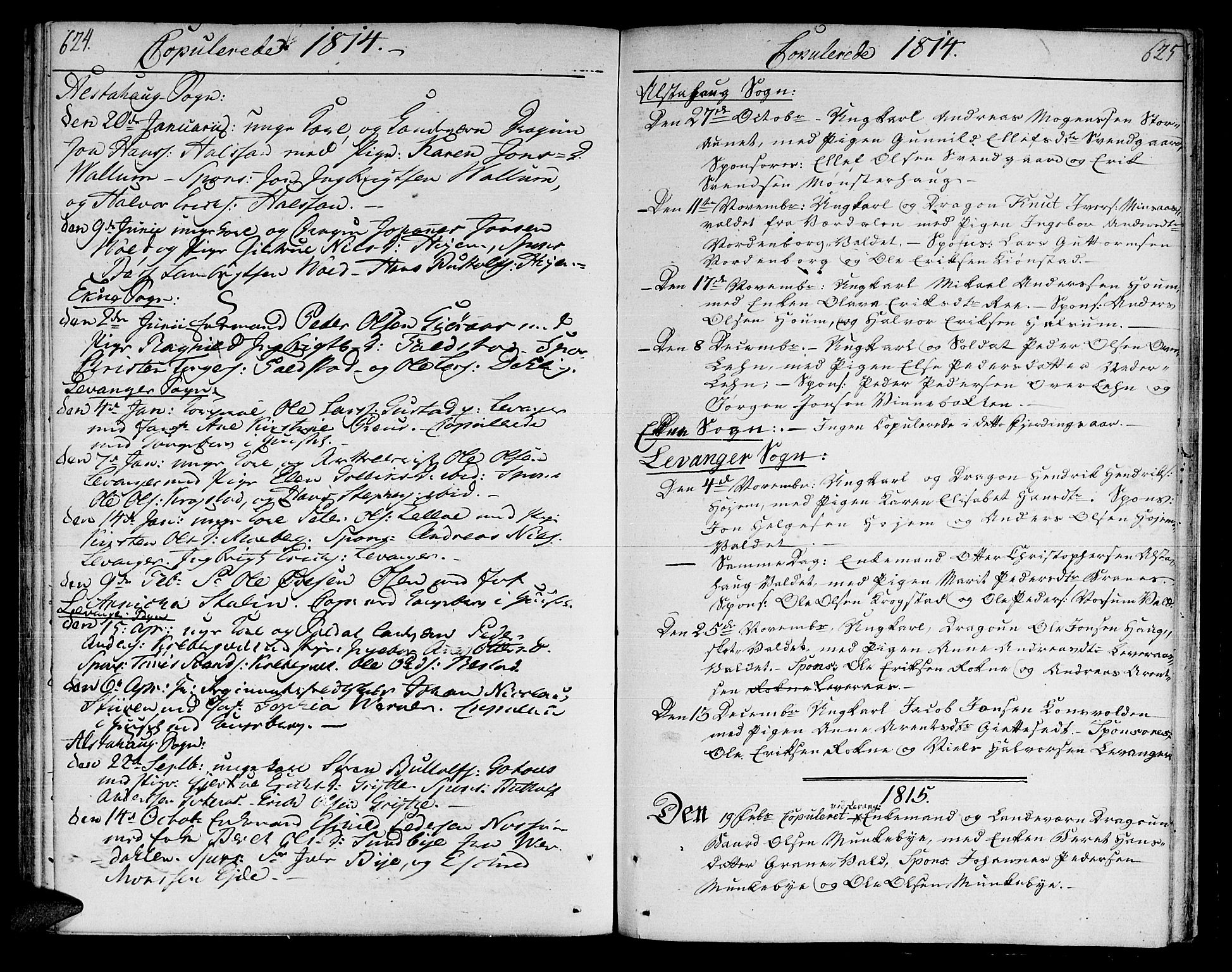 Ministerialprotokoller, klokkerbøker og fødselsregistre - Nord-Trøndelag, SAT/A-1458/717/L0145: Parish register (official) no. 717A03 /1, 1810-1815, p. 624-625