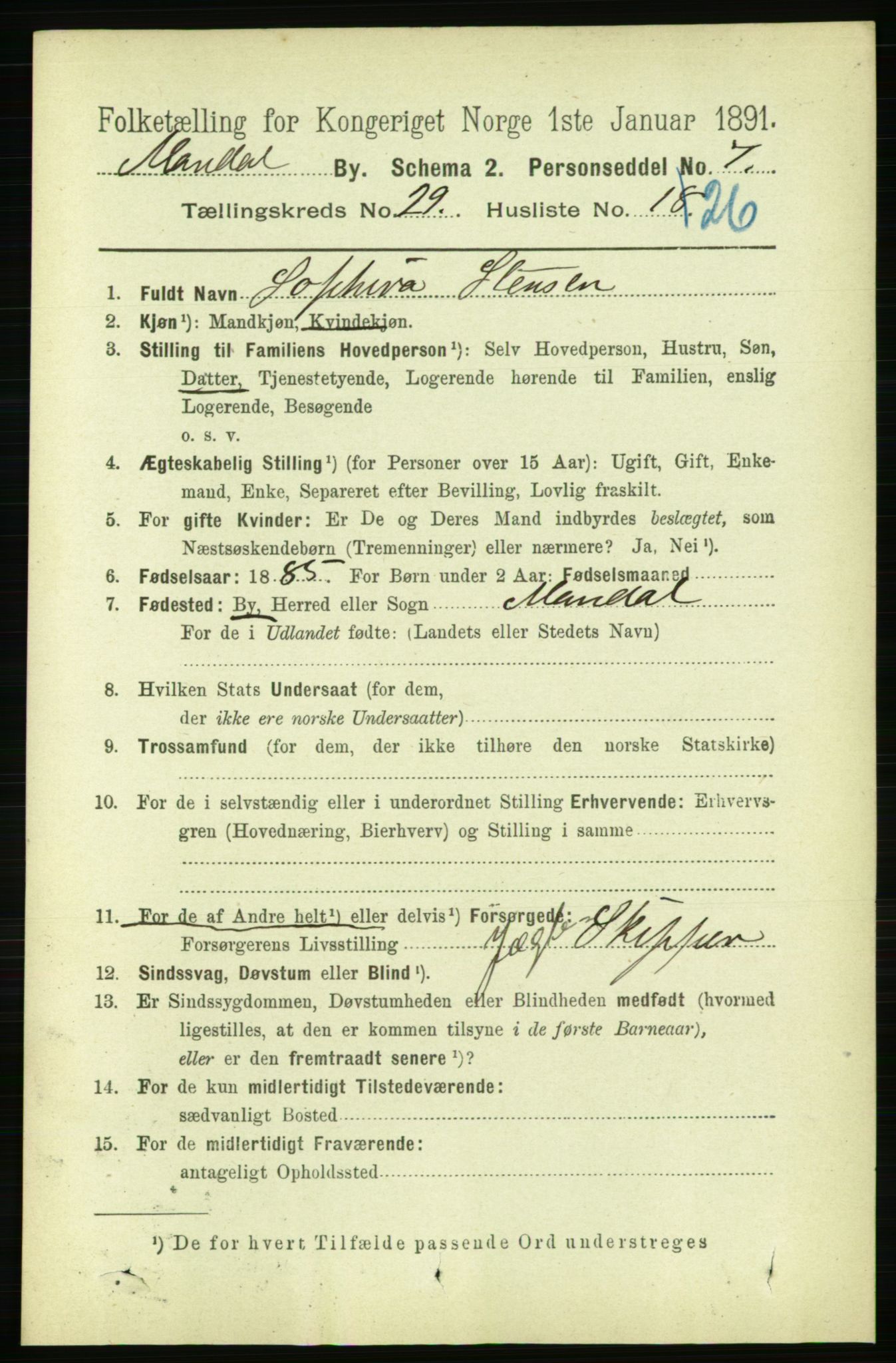 RA, 1891 census for 1002 Mandal, 1891, p. 5220