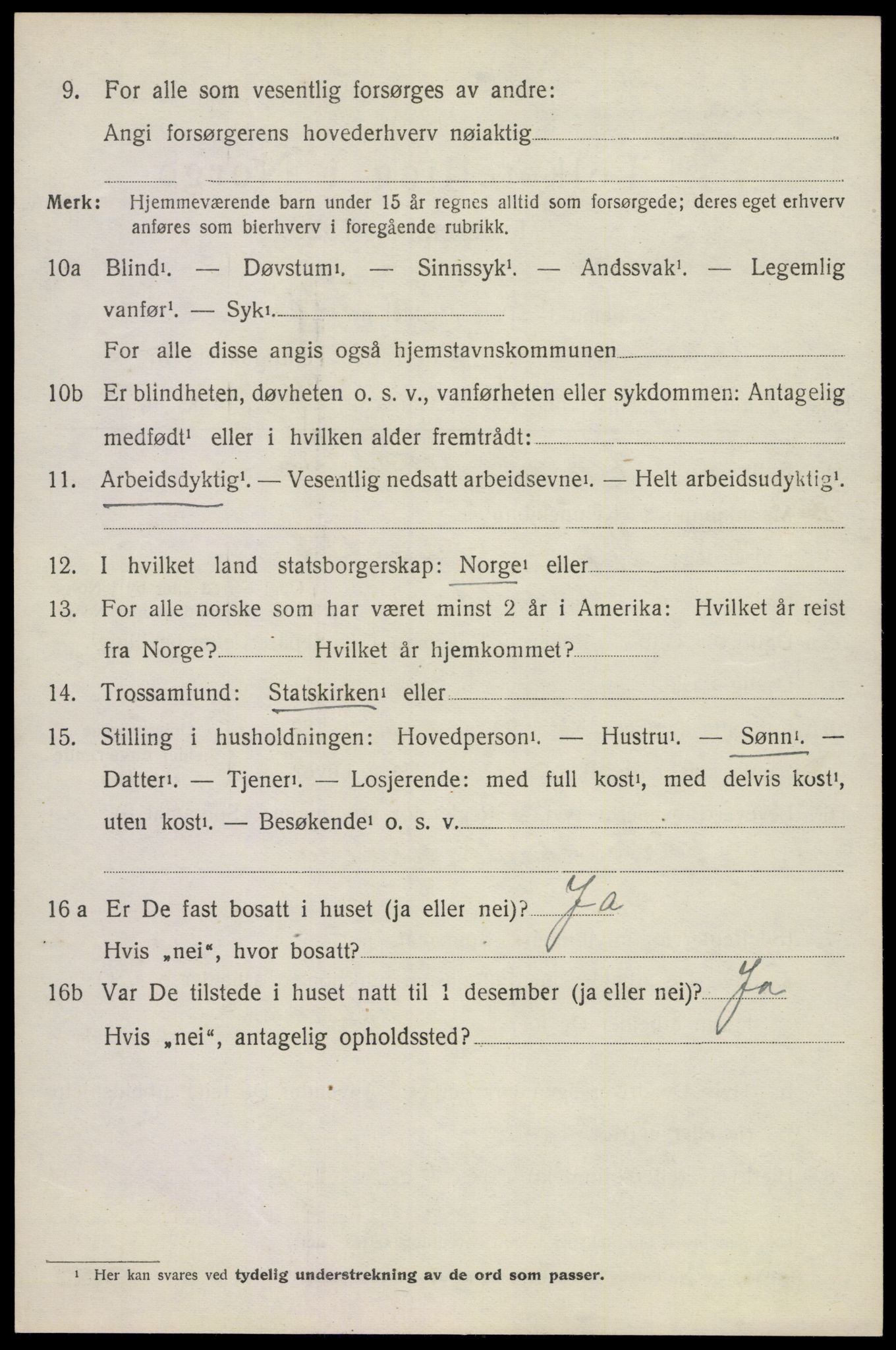 SAKO, 1920 census for Ramnes, 1920, p. 4307