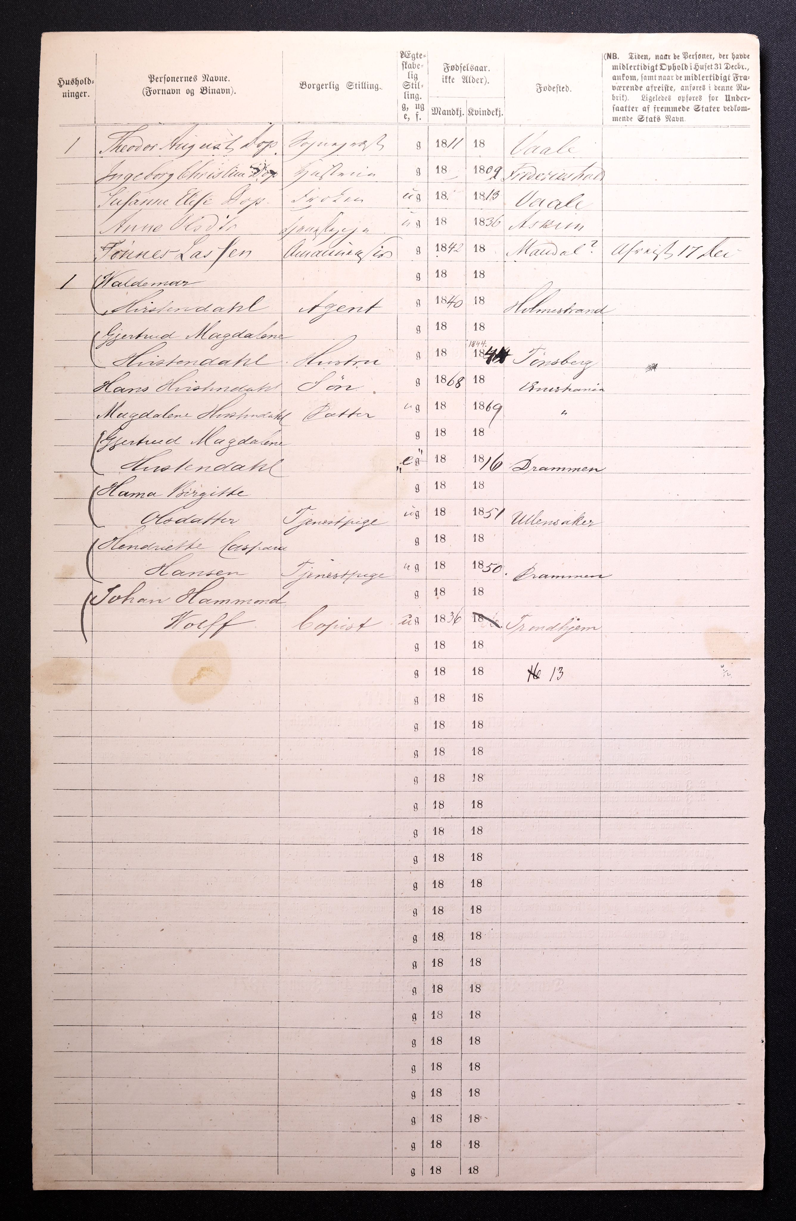 RA, 1870 census for 0301 Kristiania, 1870, p. 1553