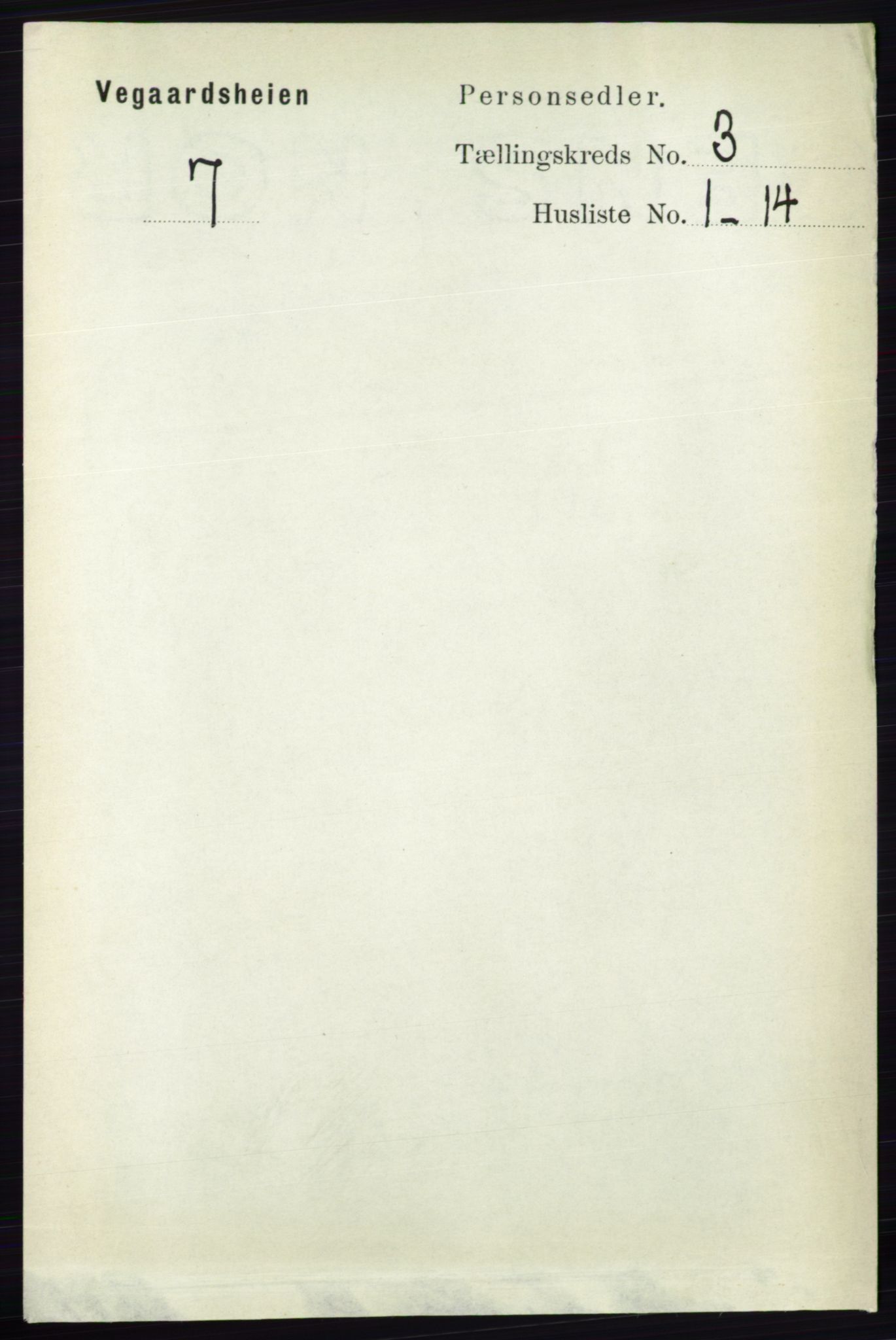 RA, 1891 census for 0912 Vegårshei, 1891, p. 618