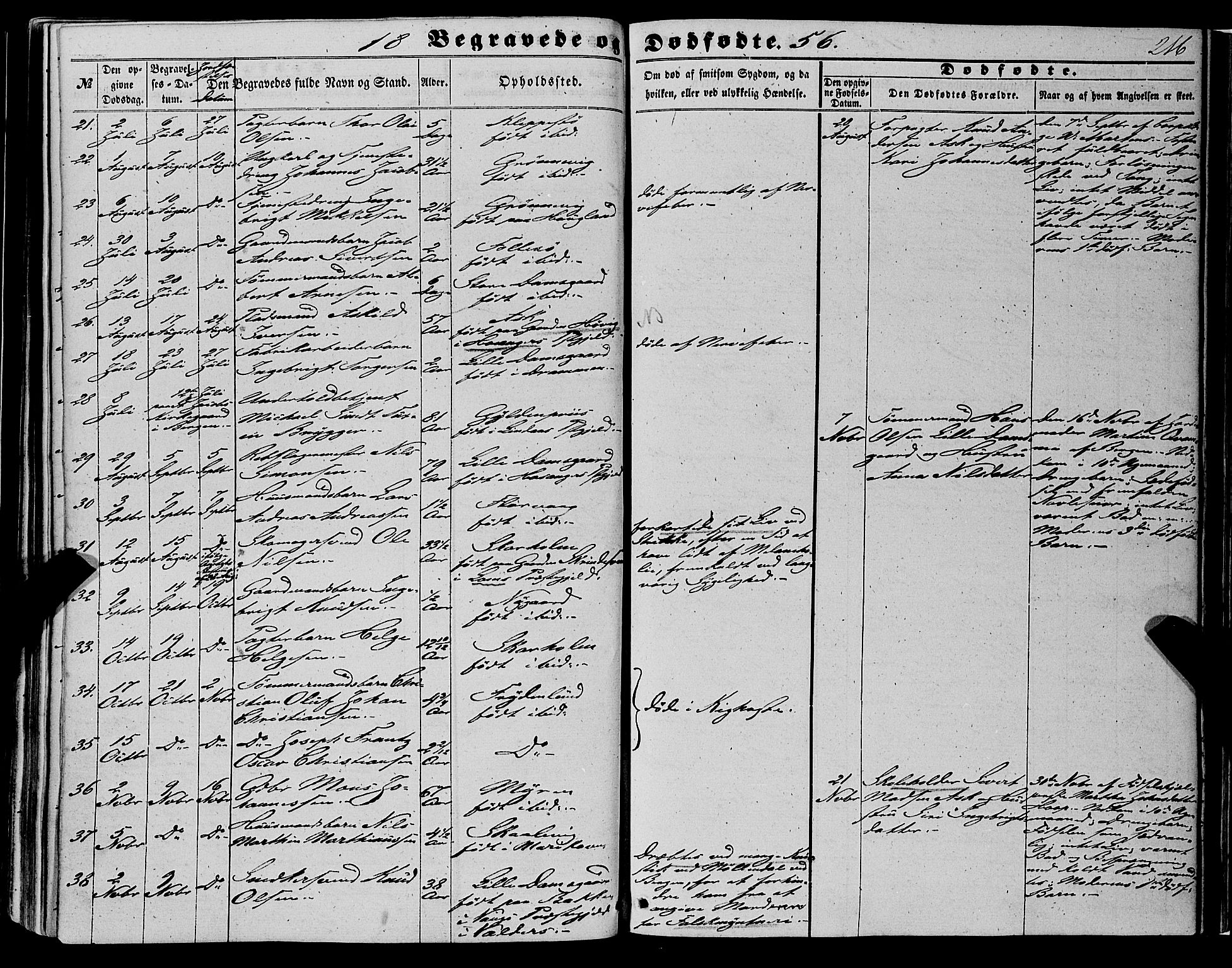 Askøy Sokneprestembete, AV/SAB-A-74101/H/Ha/Haa/Haaa/L0008: Parish register (official) no. A 8, 1852-1862, p. 216