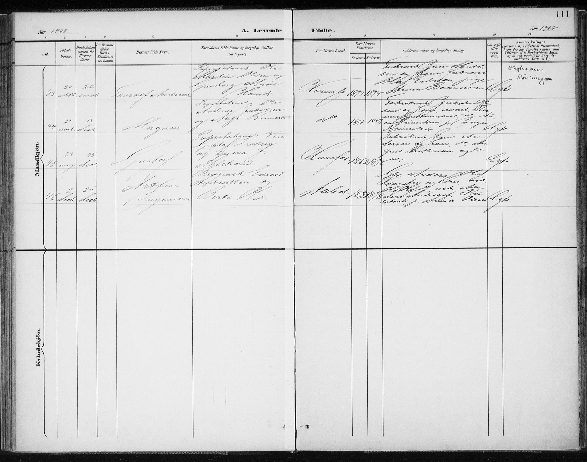 Vennesla sokneprestkontor, AV/SAK-1111-0045/Fa/Fab/L0005: Parish register (official) no. A 5, 1897-1909, p. 111