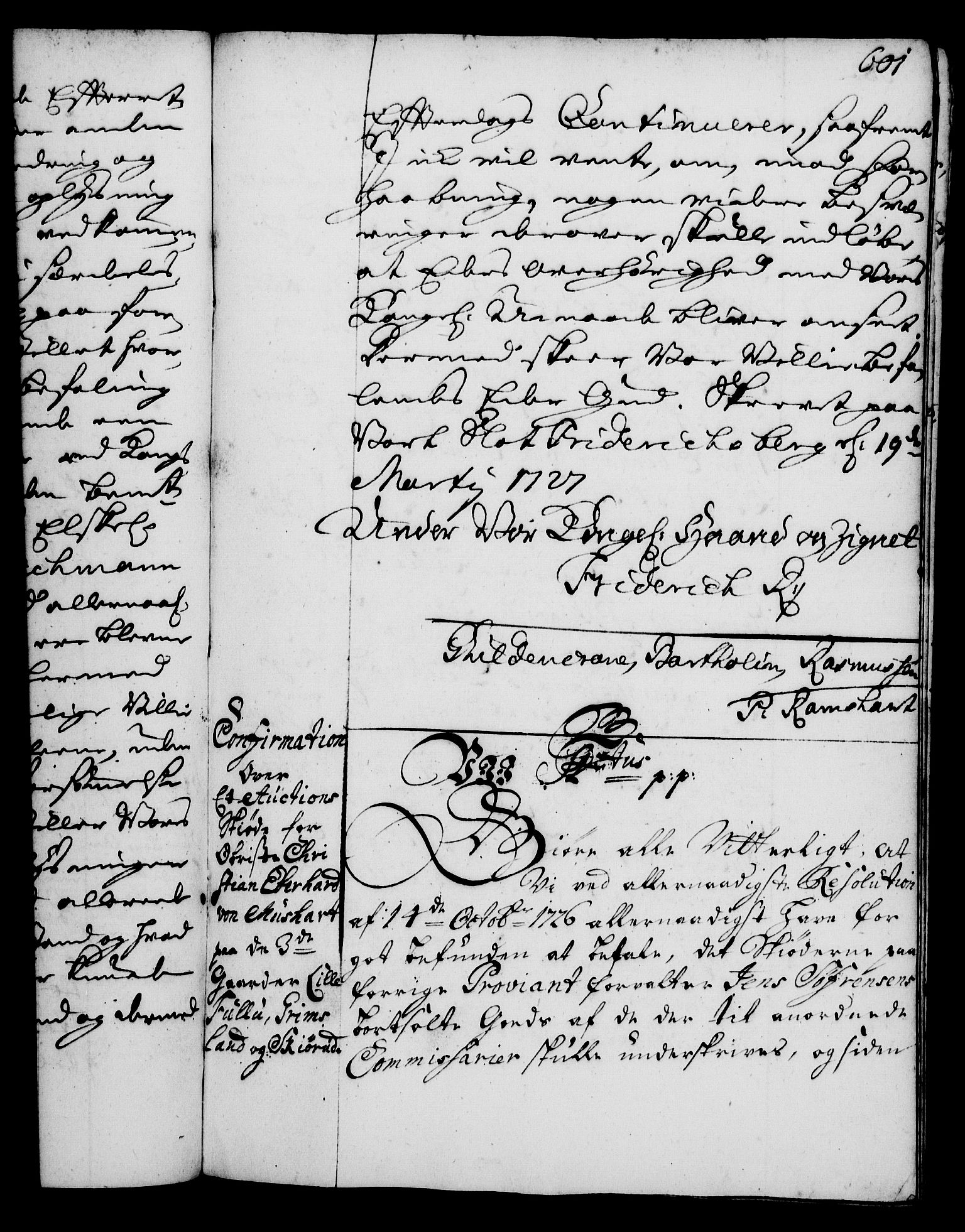 Rentekammeret, Kammerkanselliet, RA/EA-3111/G/Gg/Gga/L0002: Norsk ekspedisjonsprotokoll med register (merket RK 53.2), 1723-1727, p. 601