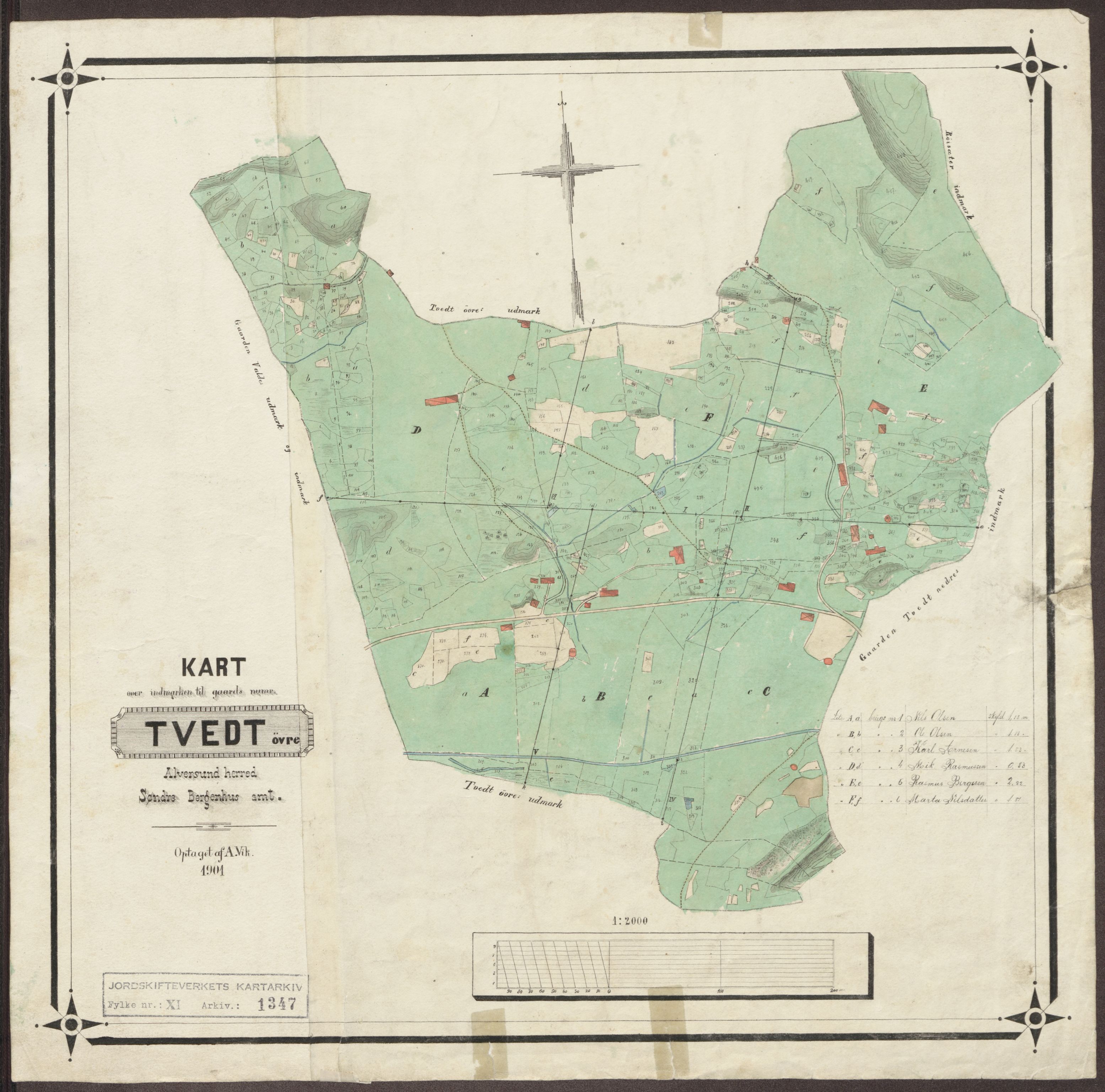 Jordskifteverkets kartarkiv, AV/RA-S-3929/T, 1859-1988, p. 1496