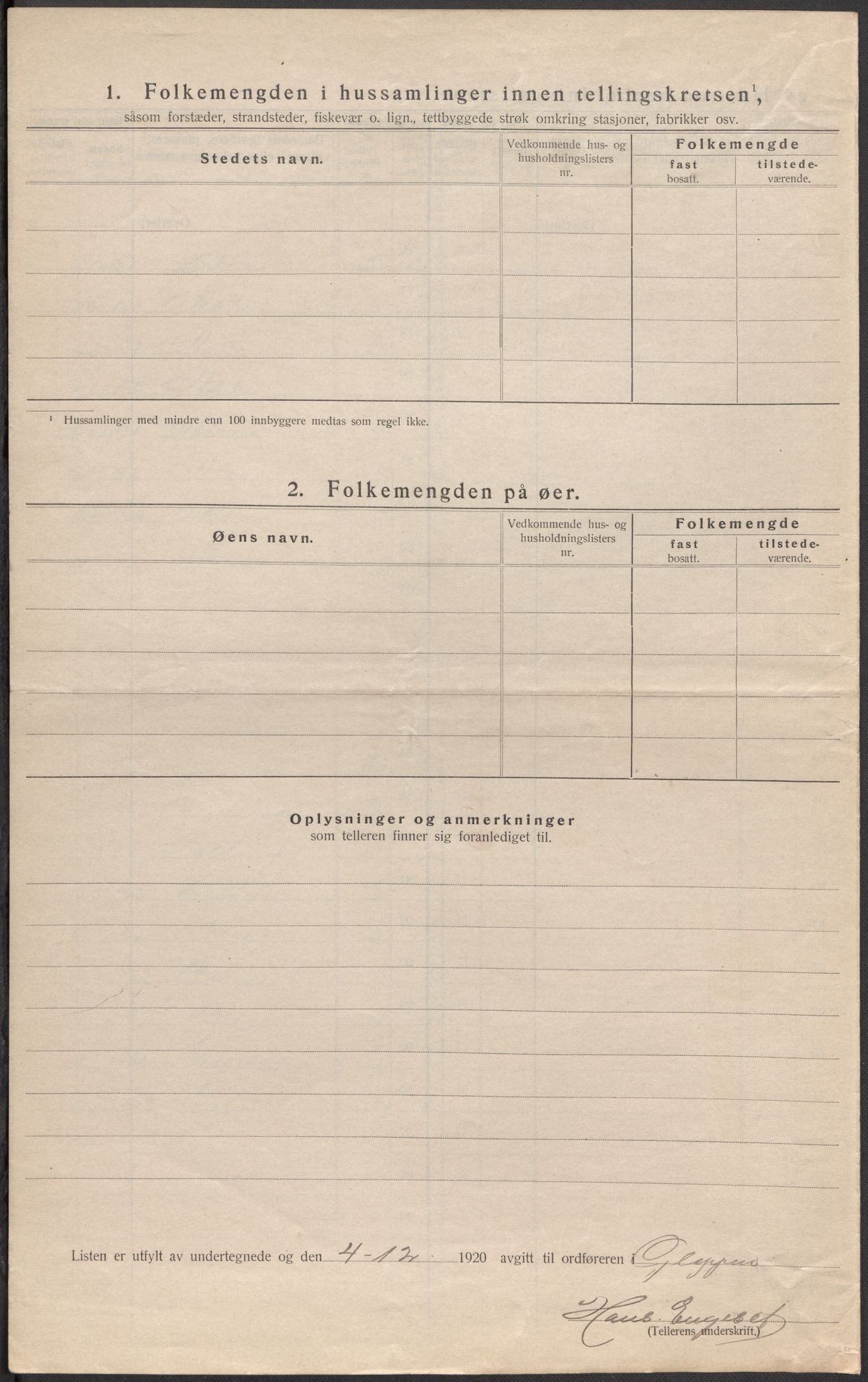 SAB, 1920 census for Gloppen, 1920, p. 41