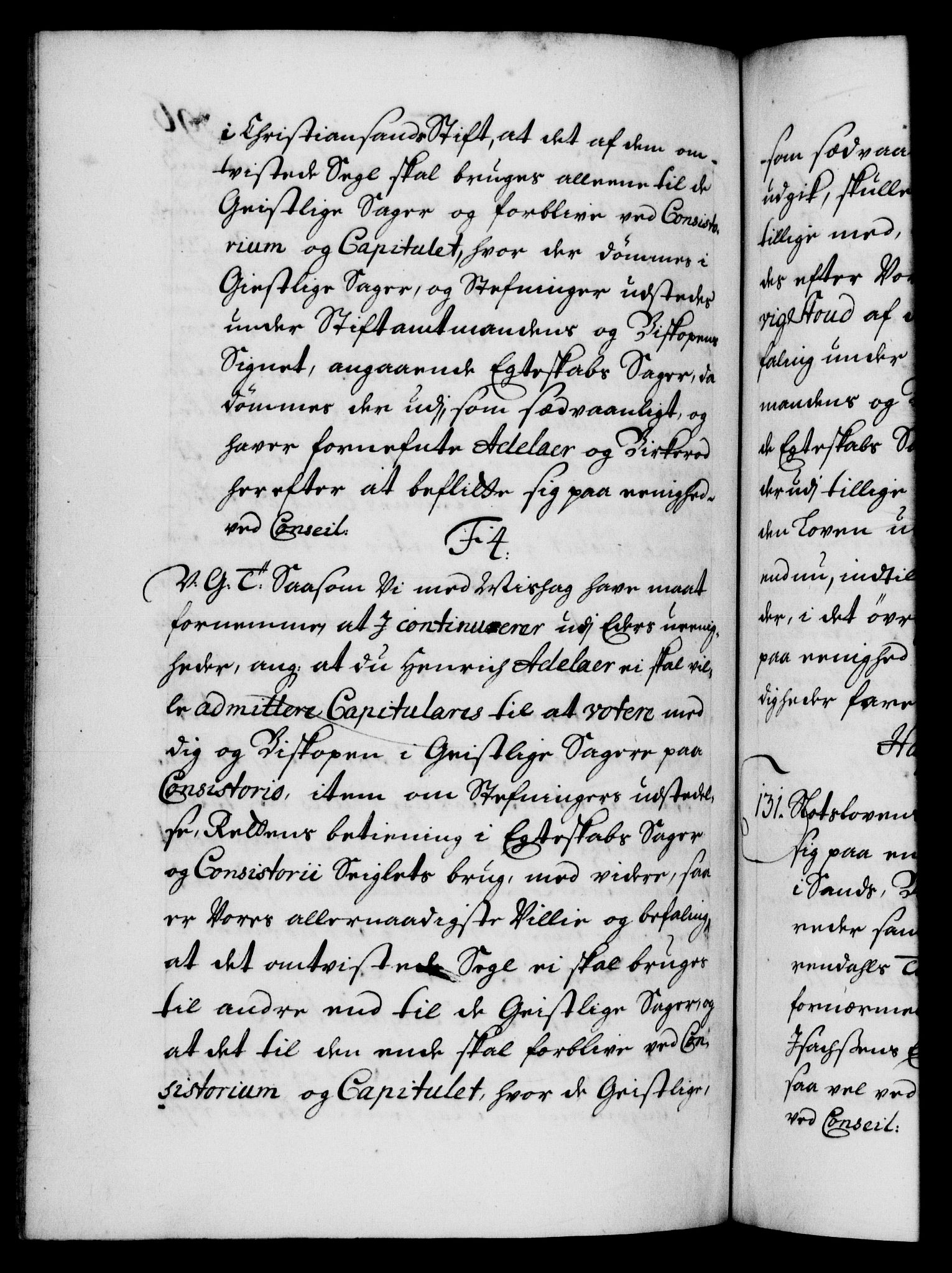Danske Kanselli 1572-1799, AV/RA-EA-3023/F/Fc/Fca/Fcab/L0019: Norske tegnelser, 1710-1714, p. 396b