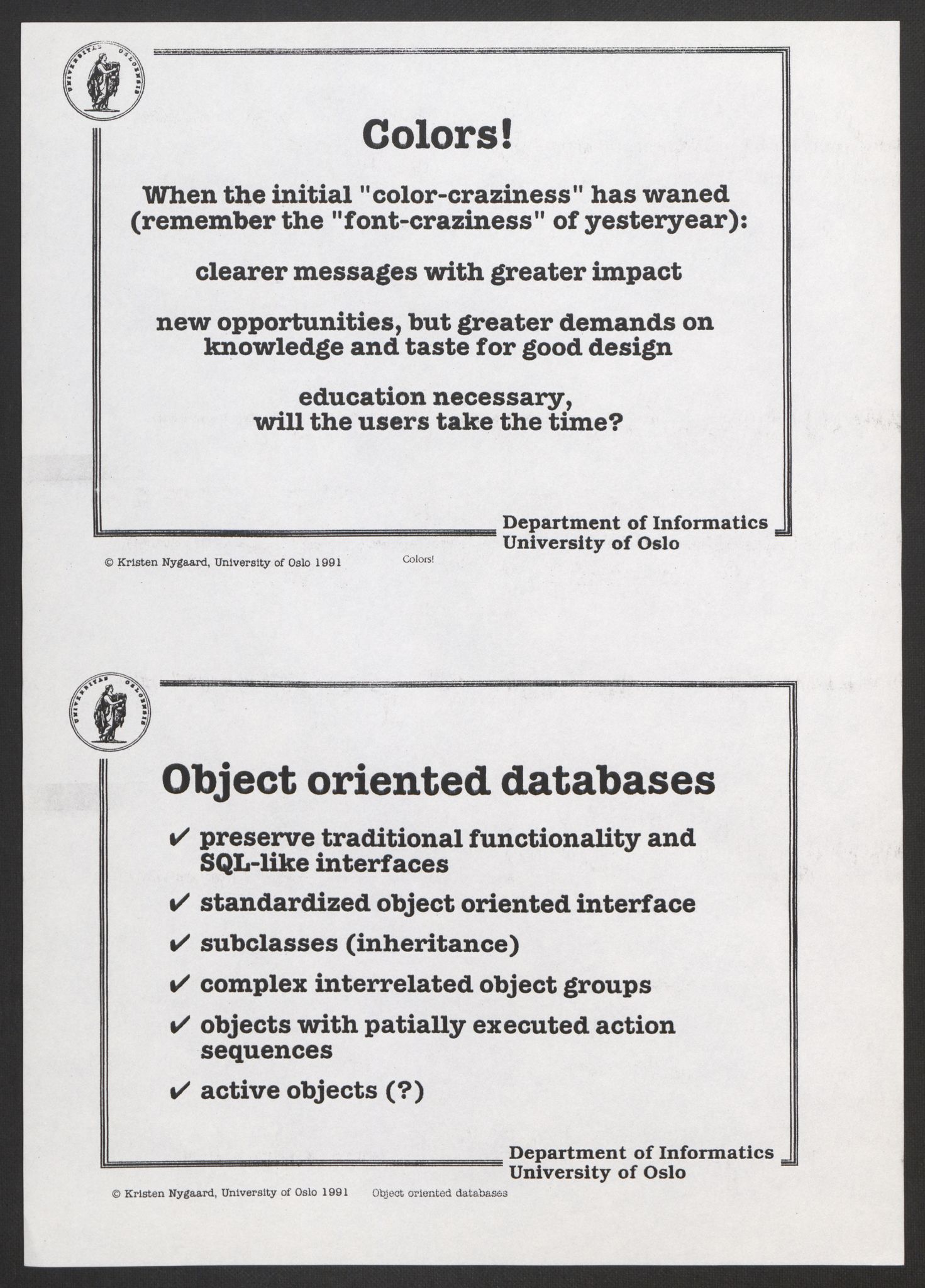 Nygaard, Kristen, AV/RA-PA-1398/F/Fh/L0003: Systemarbeid/brukermedvirkning, 1979-2002, p. 225