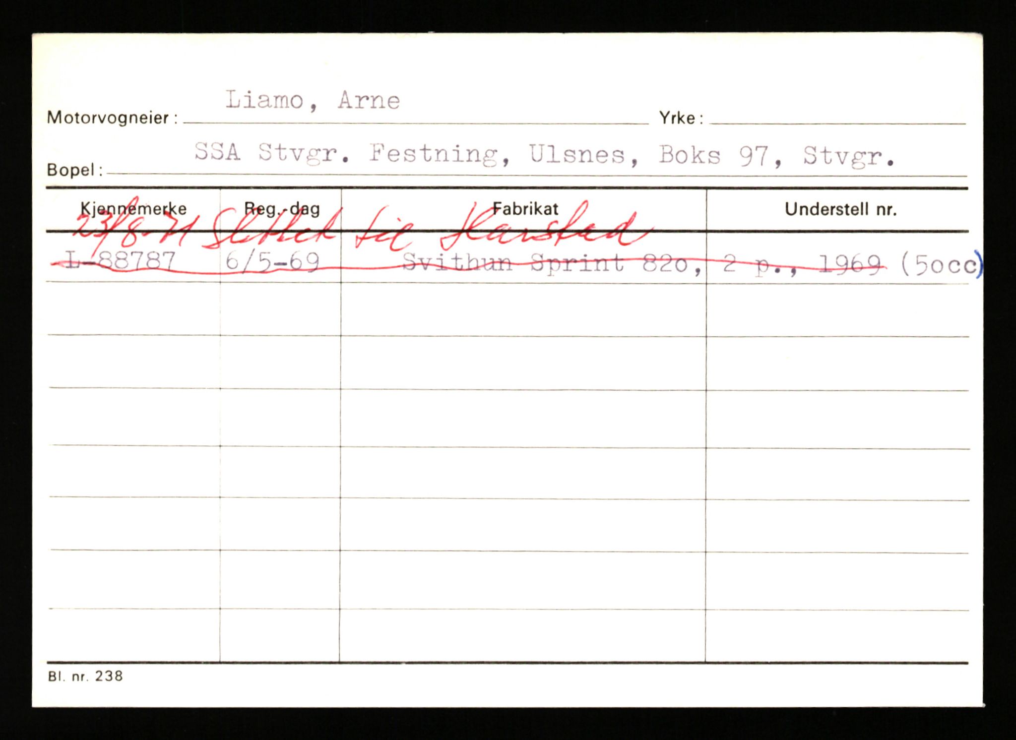 Stavanger trafikkstasjon, AV/SAST-A-101942/0/H/L0023: Liabø - Lutsi, 1930-1971, p. 5