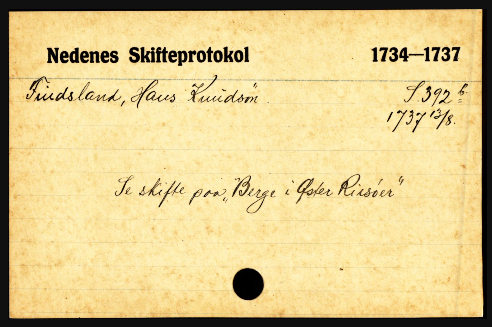 Nedenes sorenskriveri før 1824, AV/SAK-1221-0007/H, p. 6697