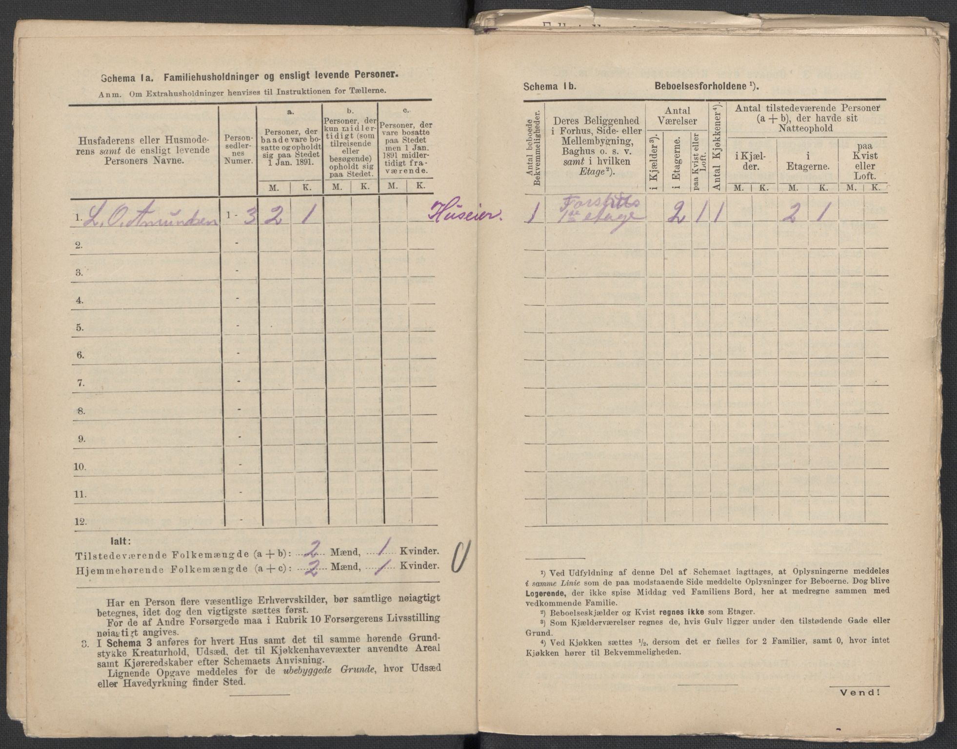 RA, 1891 Census for 1301 Bergen, 1891, p. 562