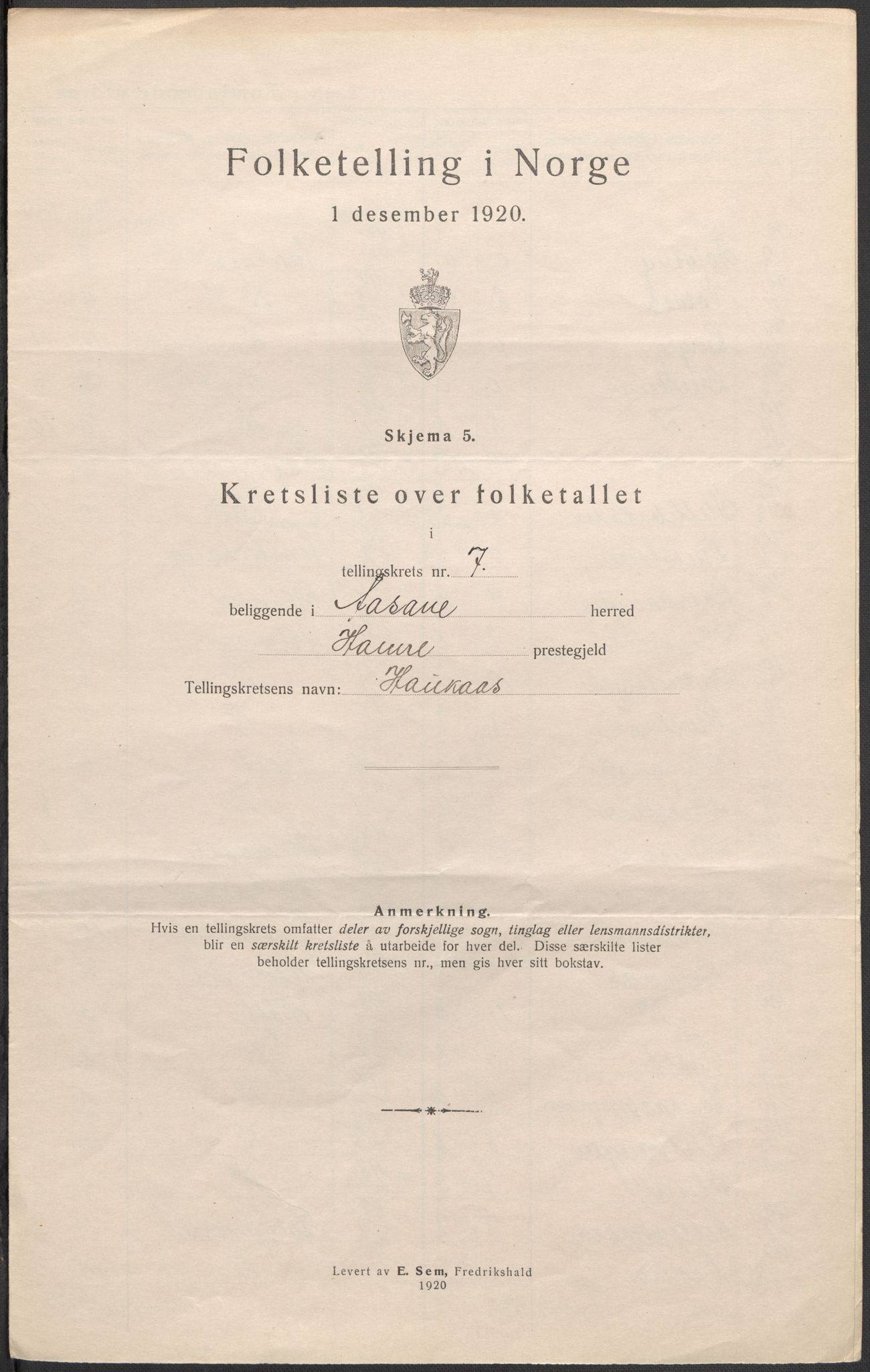 SAB, 1920 census for Åsane, 1920, p. 24