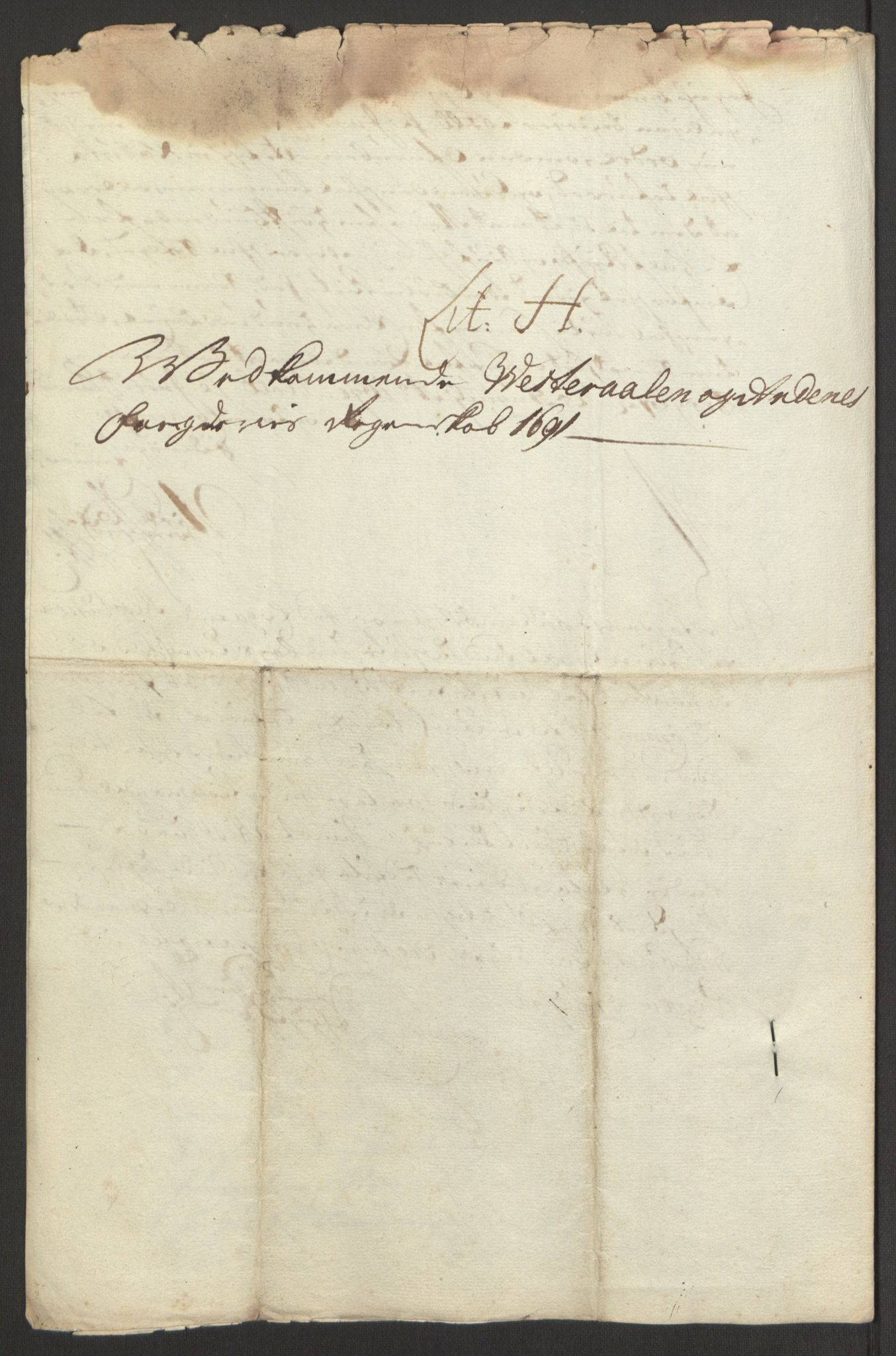 Rentekammeret inntil 1814, Reviderte regnskaper, Fogderegnskap, AV/RA-EA-4092/R67/L4676: Fogderegnskap Vesterålen, Andenes og Lofoten, 1691-1693, p. 71