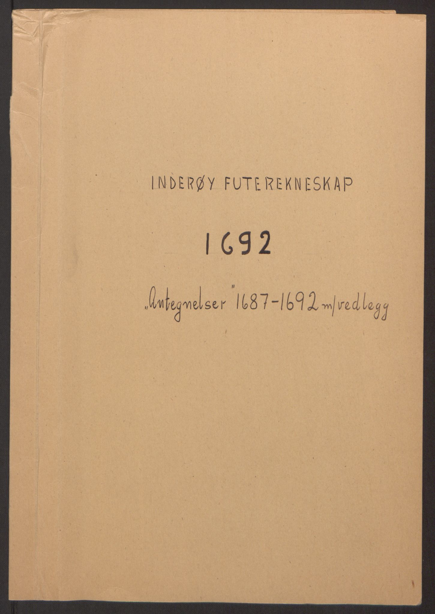 Rentekammeret inntil 1814, Reviderte regnskaper, Fogderegnskap, RA/EA-4092/R63/L4308: Fogderegnskap Inderøy, 1692-1694, p. 280