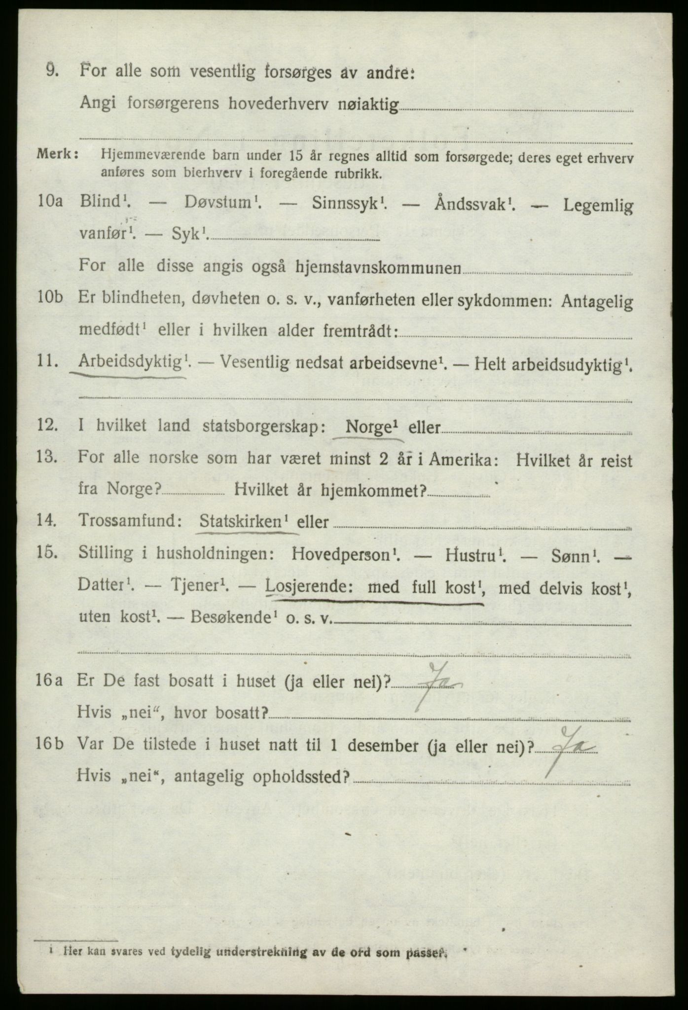 SAB, 1920 census for Stryn, 1920, p. 5673