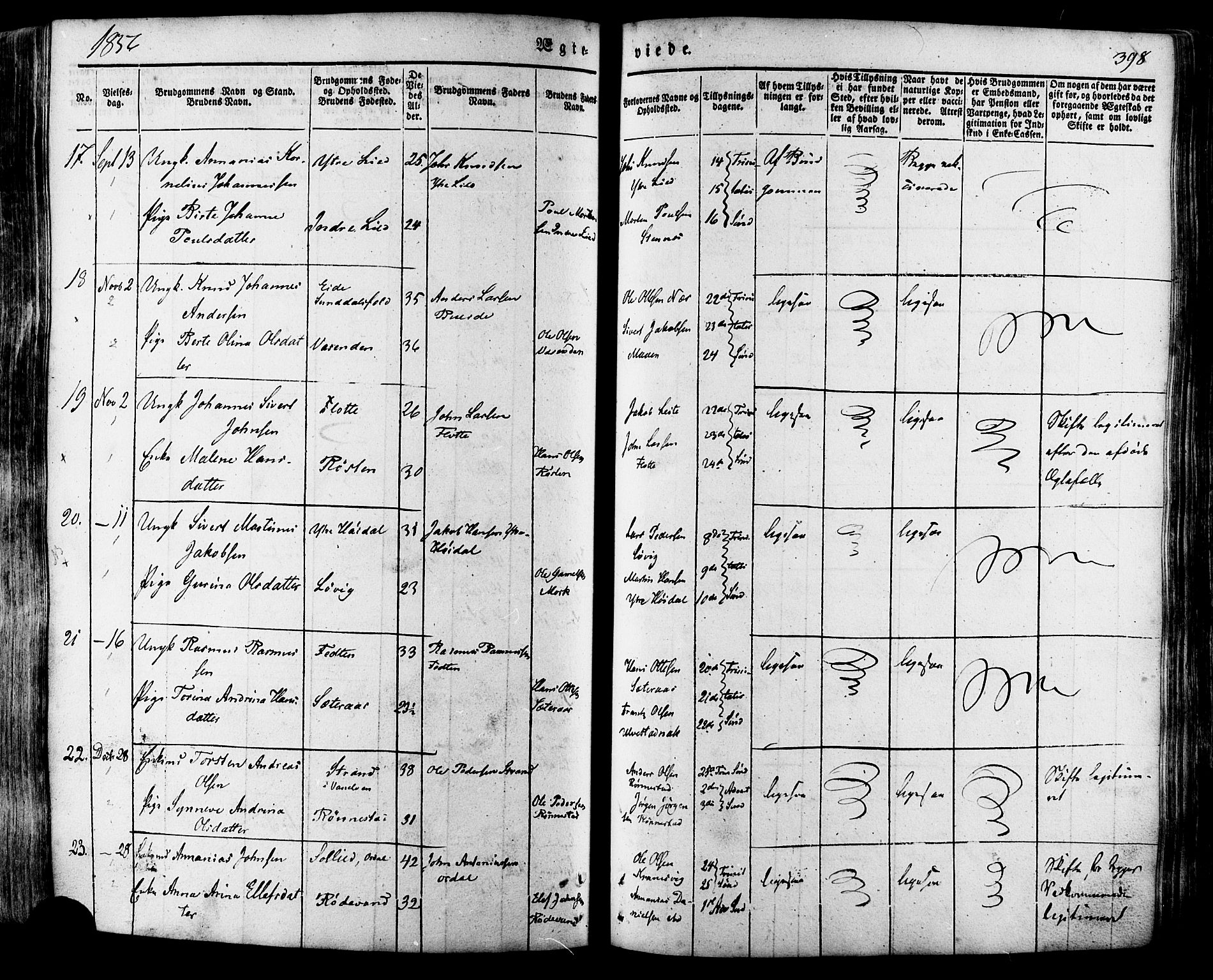 Ministerialprotokoller, klokkerbøker og fødselsregistre - Møre og Romsdal, AV/SAT-A-1454/511/L0140: Parish register (official) no. 511A07, 1851-1878, p. 398