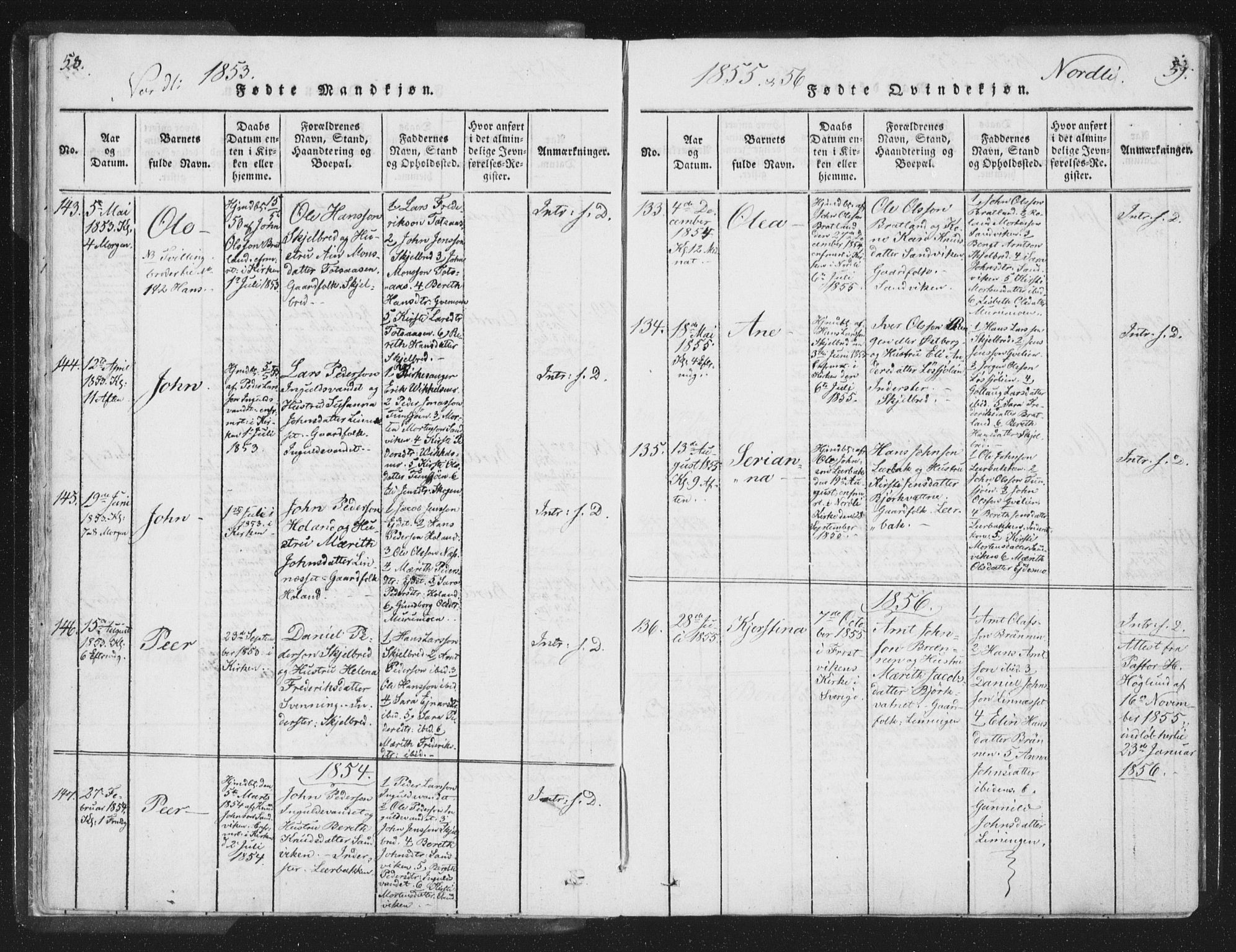 Ministerialprotokoller, klokkerbøker og fødselsregistre - Nord-Trøndelag, SAT/A-1458/755/L0491: Parish register (official) no. 755A01 /1, 1817-1864, p. 58-59