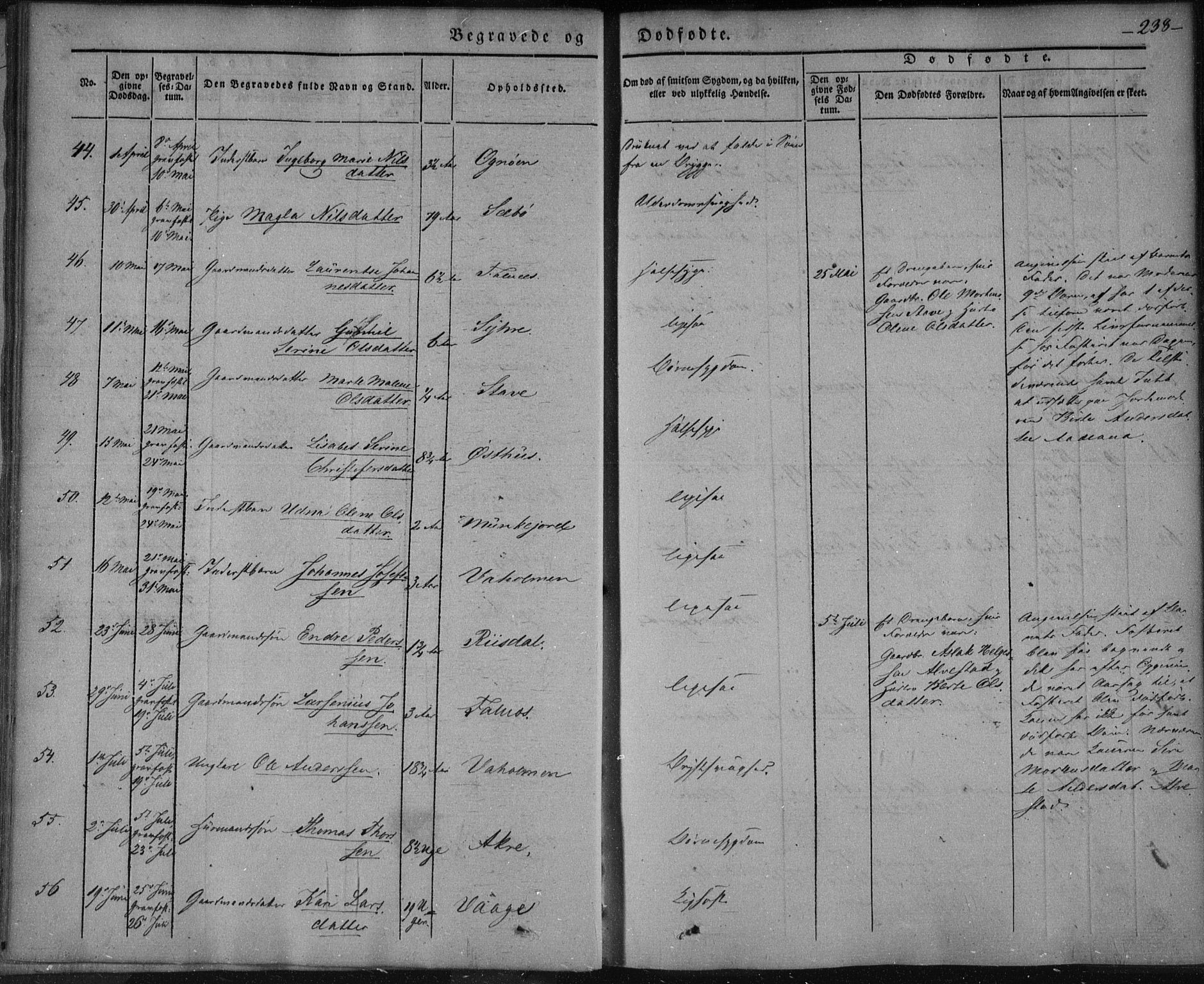 Skudenes sokneprestkontor, AV/SAST-A -101849/H/Ha/Haa/L0003: Parish register (official) no. A 2.2, 1841-1846, p. 238