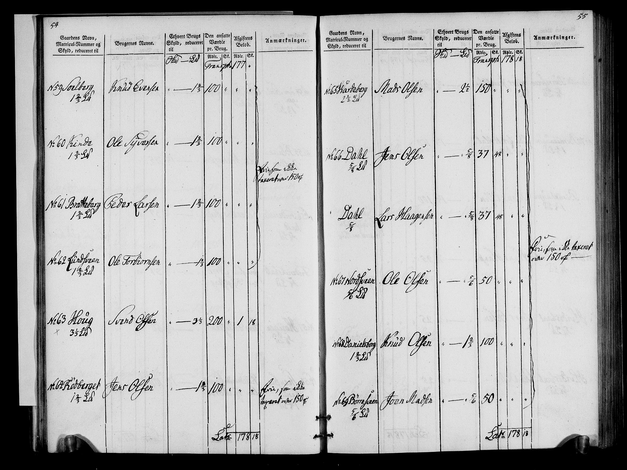 Rentekammeret inntil 1814, Realistisk ordnet avdeling, RA/EA-4070/N/Ne/Nea/L0034: Hedmark fogderi. Oppebørselsregister, 1803-1804, p. 30