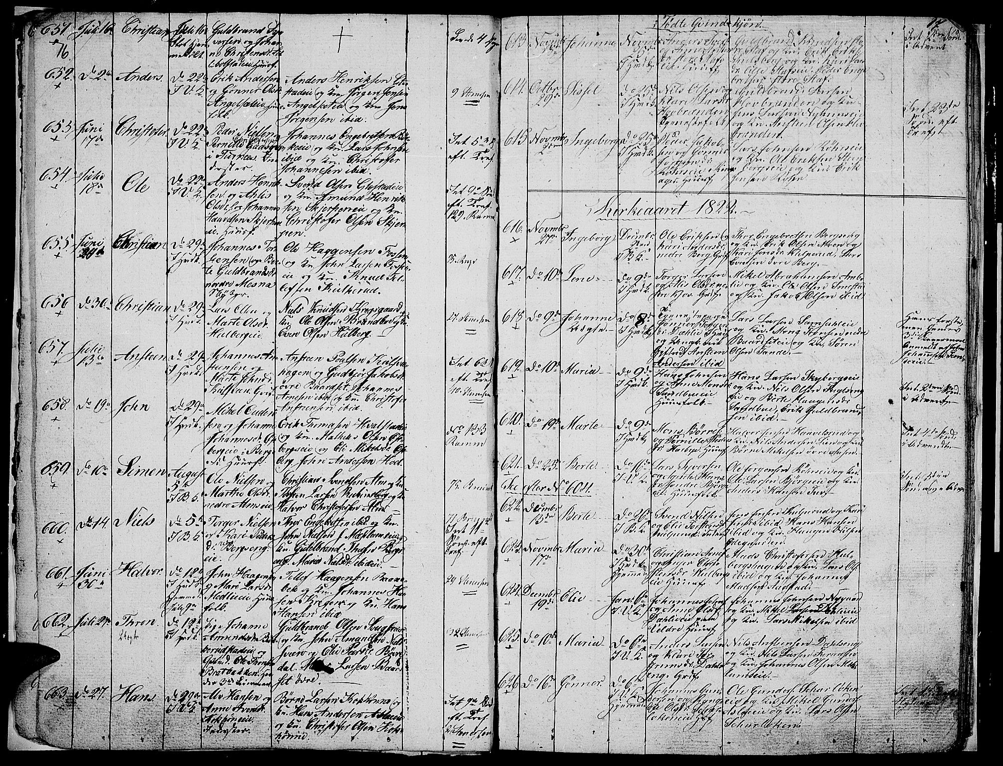 Ringsaker prestekontor, AV/SAH-PREST-014/L/La/L0002: Parish register (copy) no. 2, 1821-1823, p. 16-17