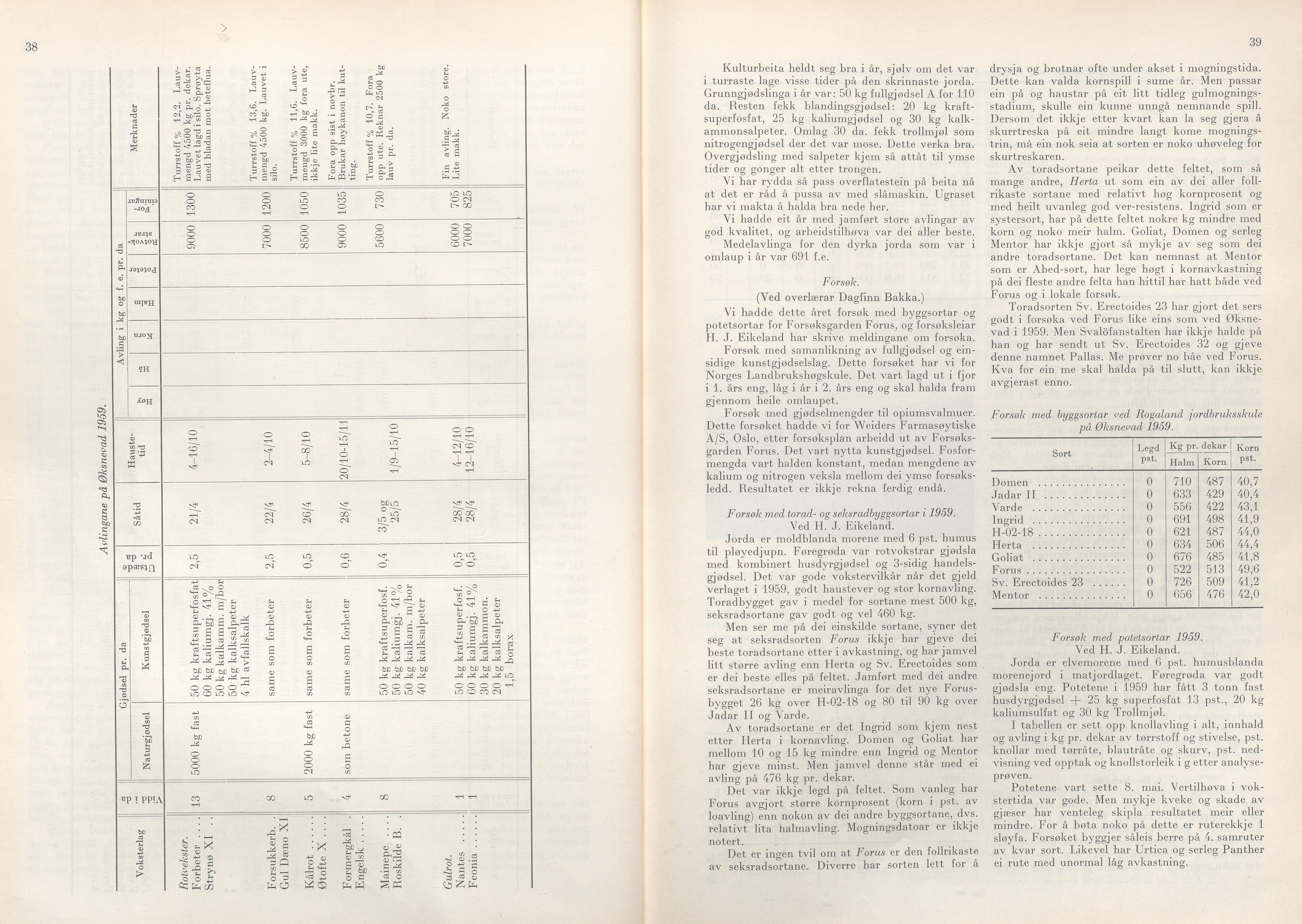 Rogaland fylkeskommune - Fylkesrådmannen , IKAR/A-900/A/Aa/Aaa/L0079: Møtebok , 1960, p. 38-39