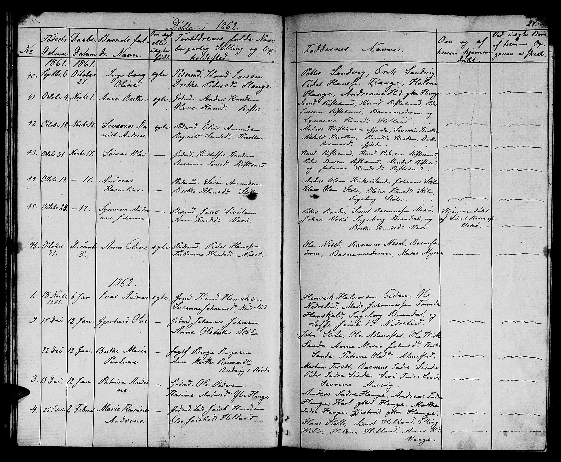 Ministerialprotokoller, klokkerbøker og fødselsregistre - Møre og Romsdal, AV/SAT-A-1454/503/L0047: Parish register (copy) no. 503C02, 1854-1884, p. 27