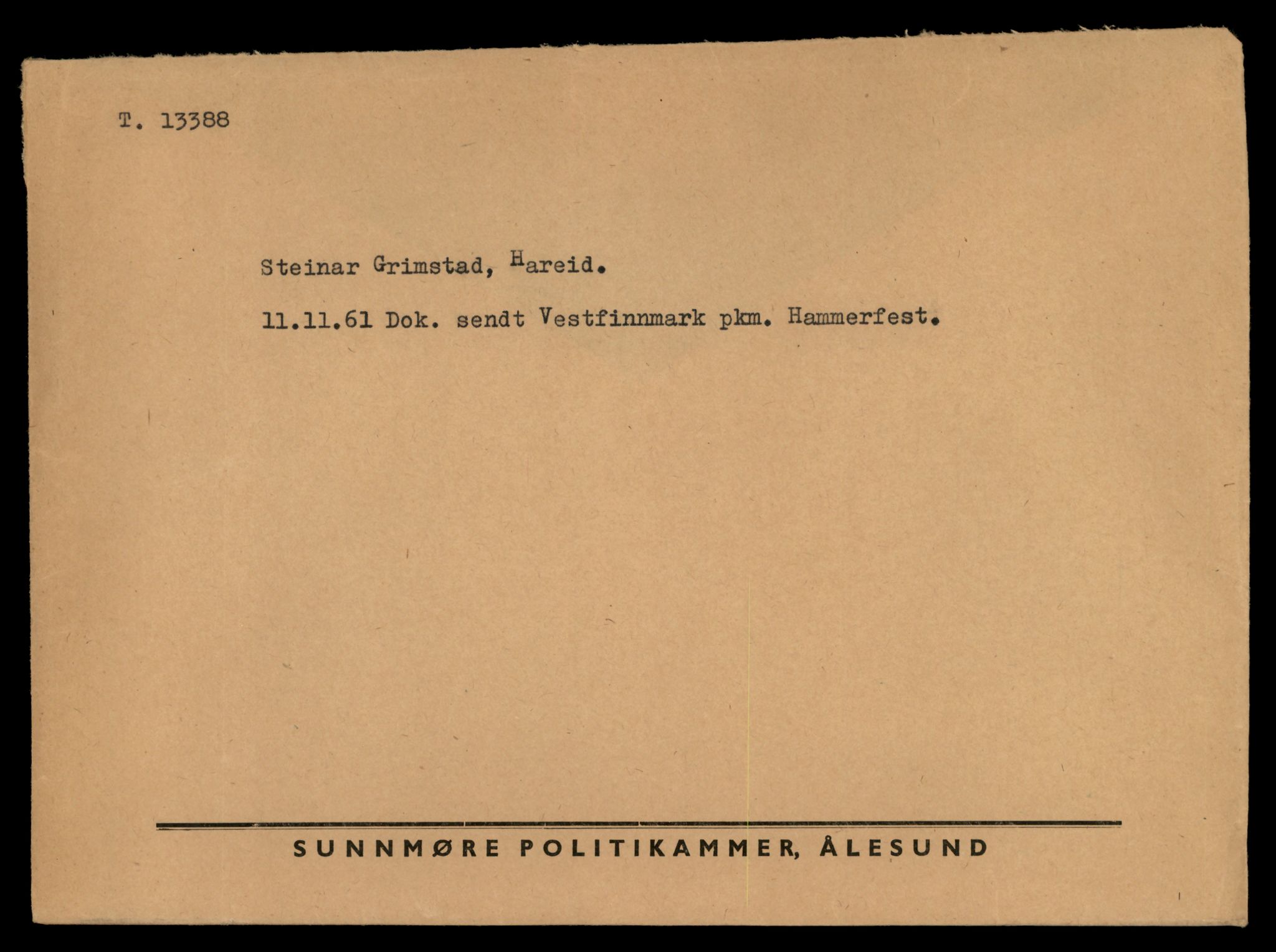 Møre og Romsdal vegkontor - Ålesund trafikkstasjon, AV/SAT-A-4099/F/Fe/L0039: Registreringskort for kjøretøy T 13361 - T 13530, 1927-1998, p. 433