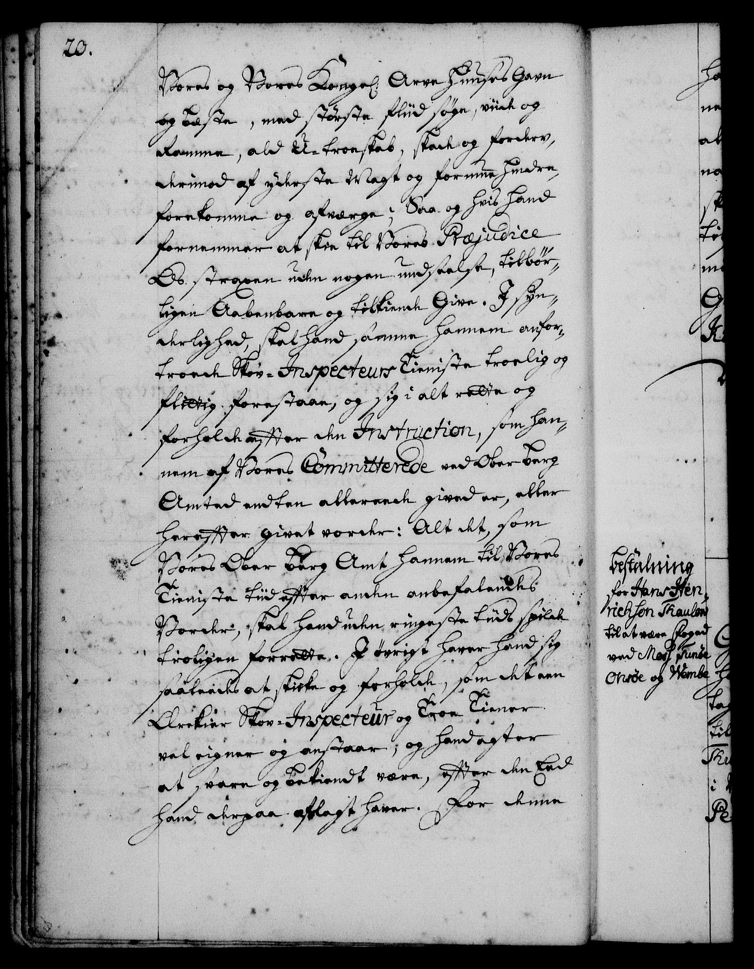 Rentekammeret, Kammerkanselliet, RA/EA-3111/G/Gg/Gge/L0001: Norsk bestallingsprotokoll med register (merket RK 53.25), 1720-1730, p. 20