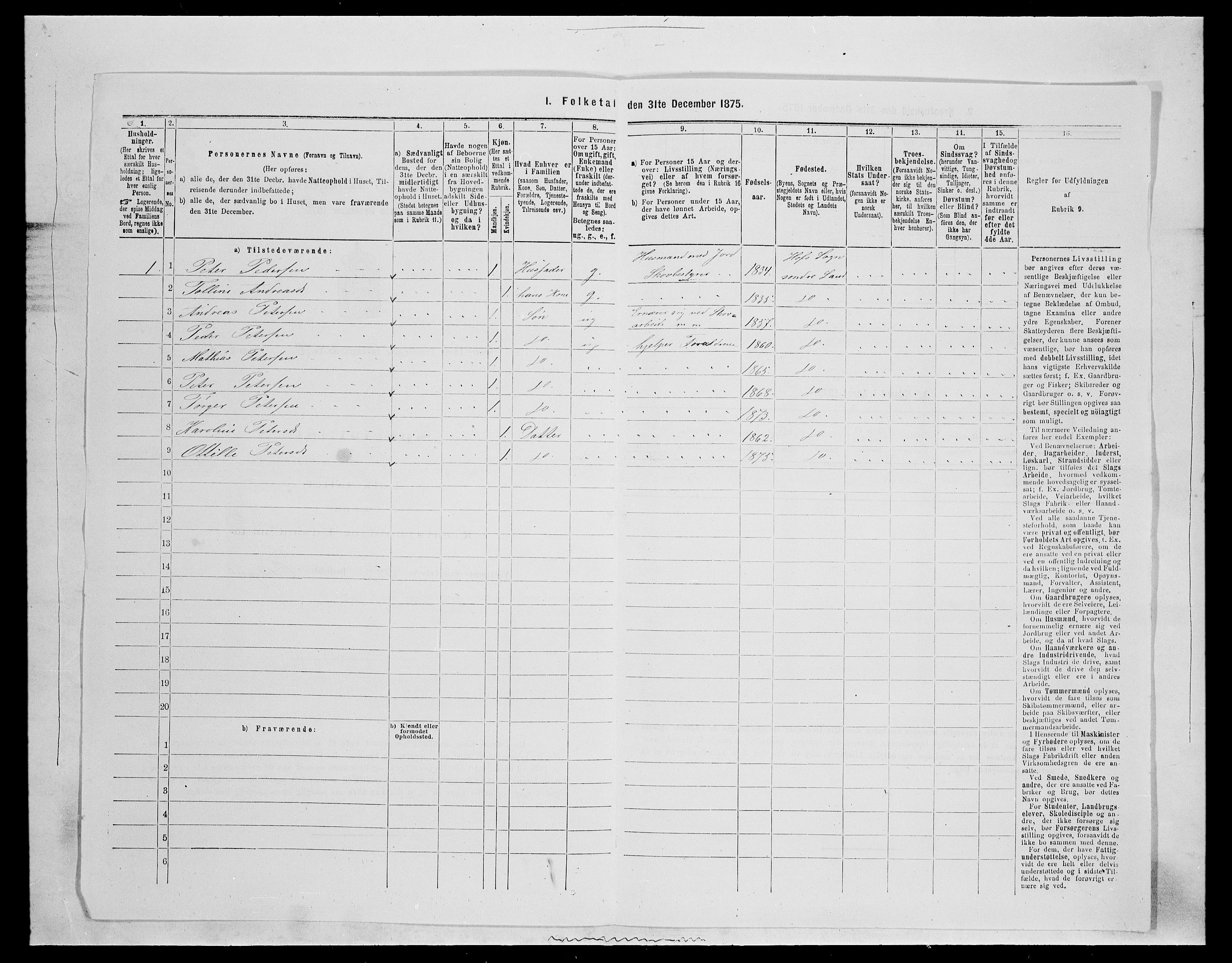 SAH, 1875 census for 0536P Søndre Land, 1875, p. 1468