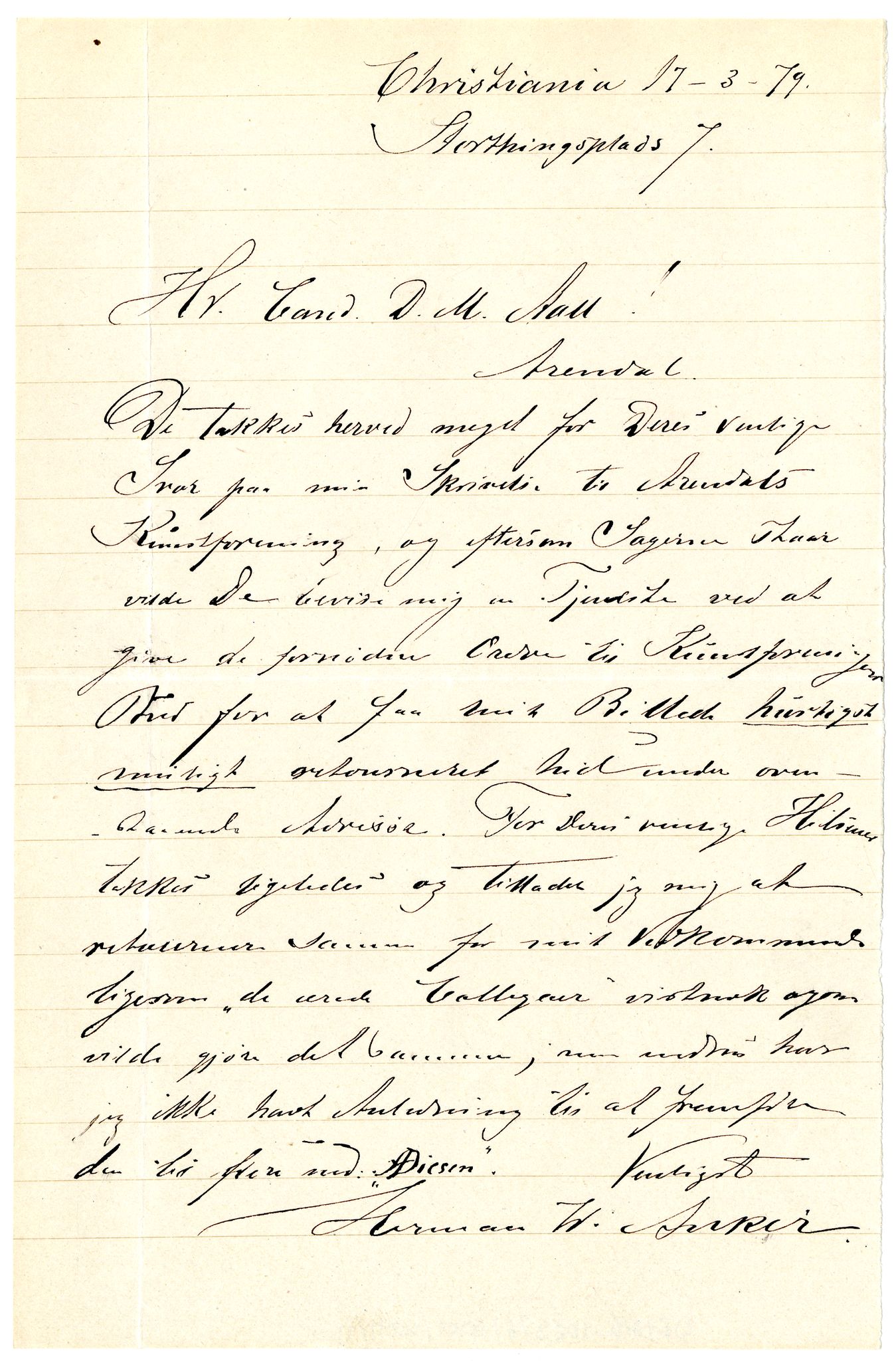 Diderik Maria Aalls brevsamling, NF/Ark-1023/F/L0001: D.M. Aalls brevsamling. A - B, 1738-1889, p. 515