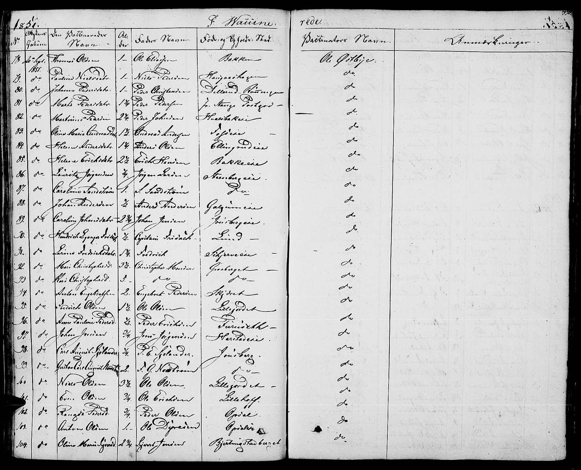 Romedal prestekontor, AV/SAH-PREST-004/K/L0003: Parish register (official) no. 3, 1829-1846, p. 372