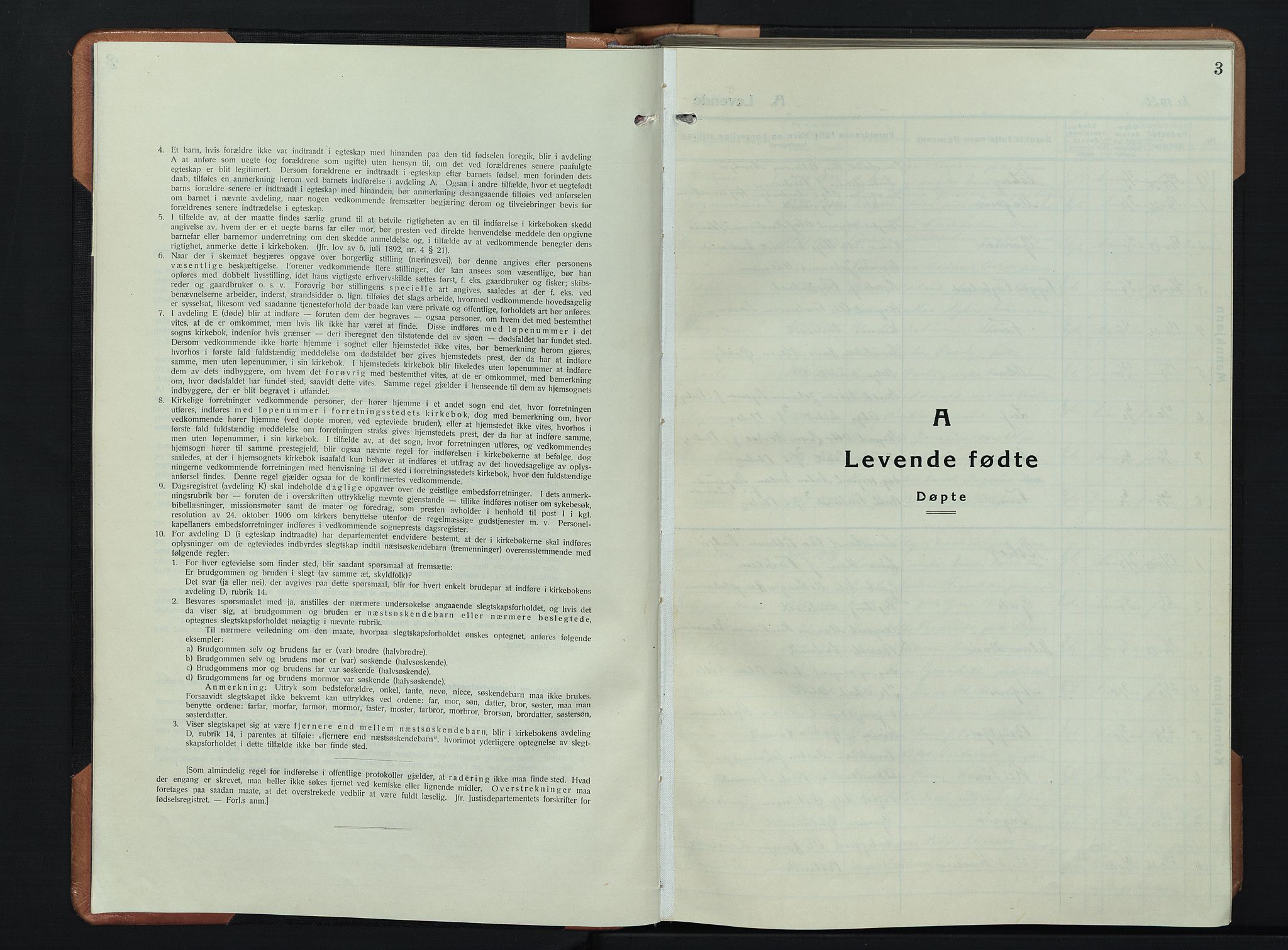 Søndre Land prestekontor, SAH/PREST-122/L/L0008: Parish register (copy) no. 8, 1926-1950, p. 3