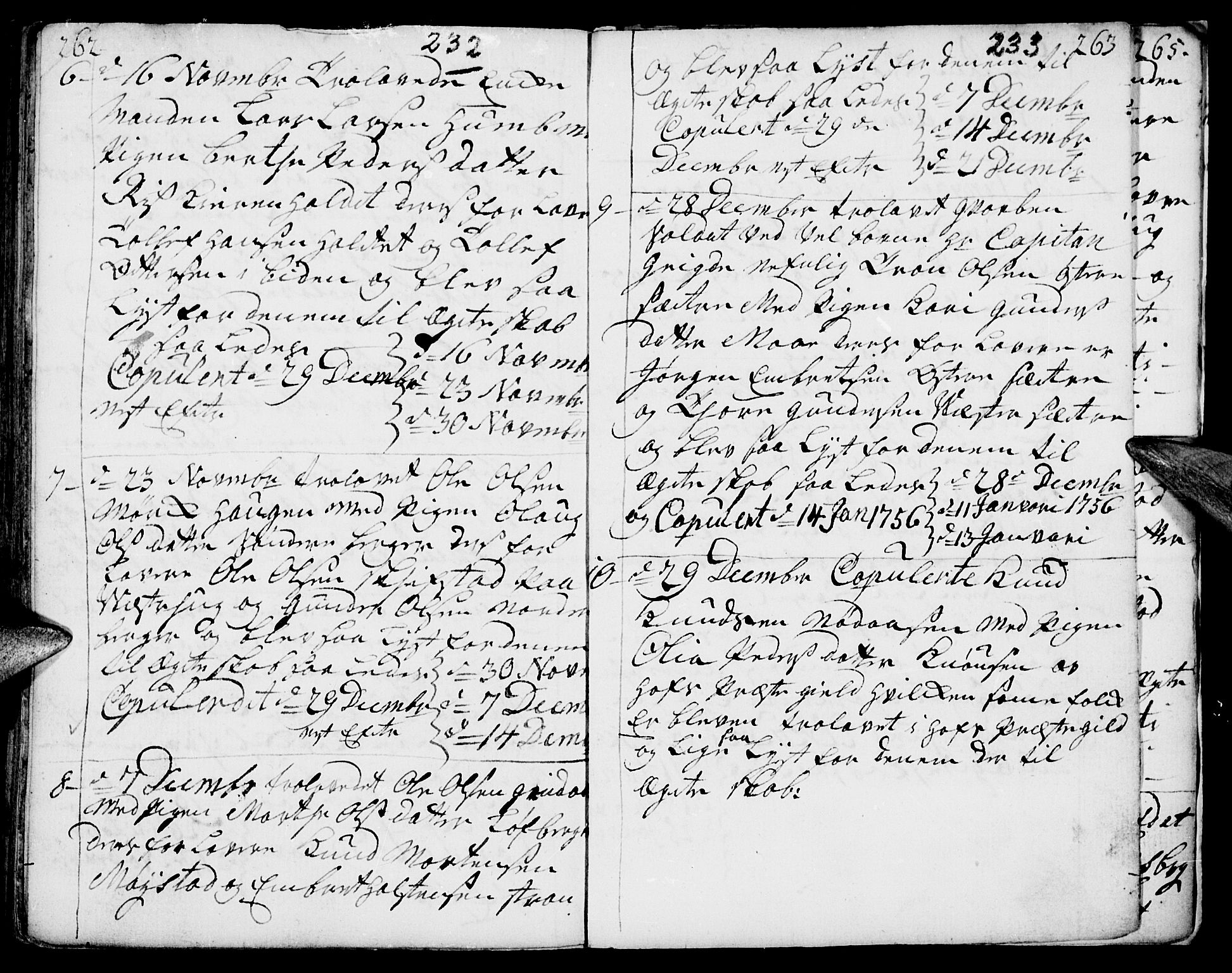 Elverum prestekontor, AV/SAH-PREST-044/H/Ha/Haa/L0002: Parish register (official) no. 2, 1751-1756, p. 232-233