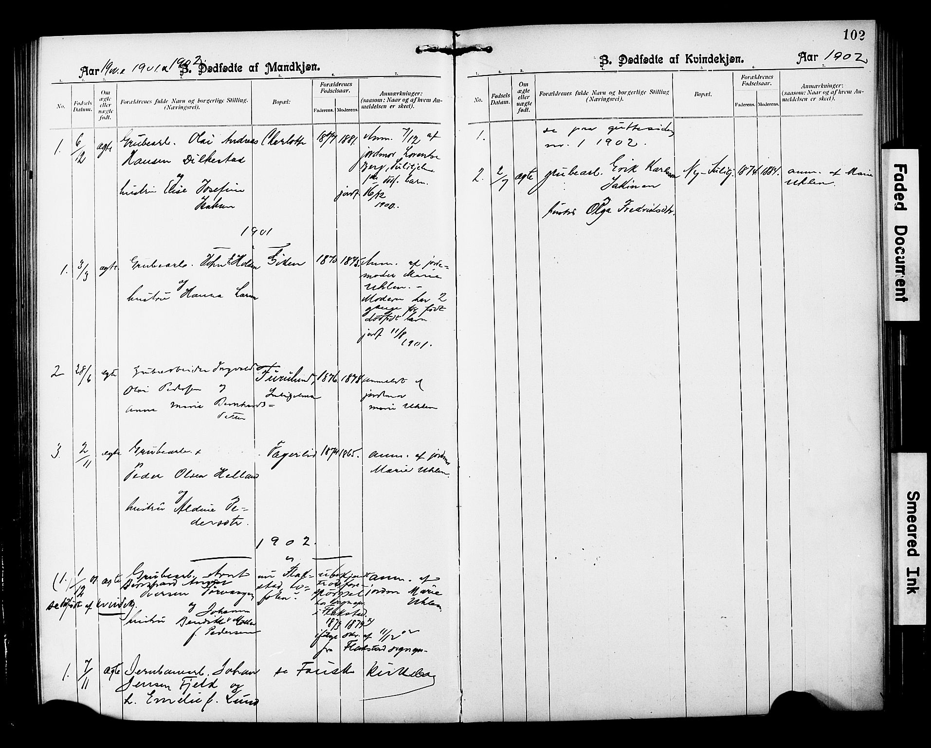 Ministerialprotokoller, klokkerbøker og fødselsregistre - Nordland, AV/SAT-A-1459/850/L0709: Parish register (official) no. 850A01, 1899-1909, p. 102