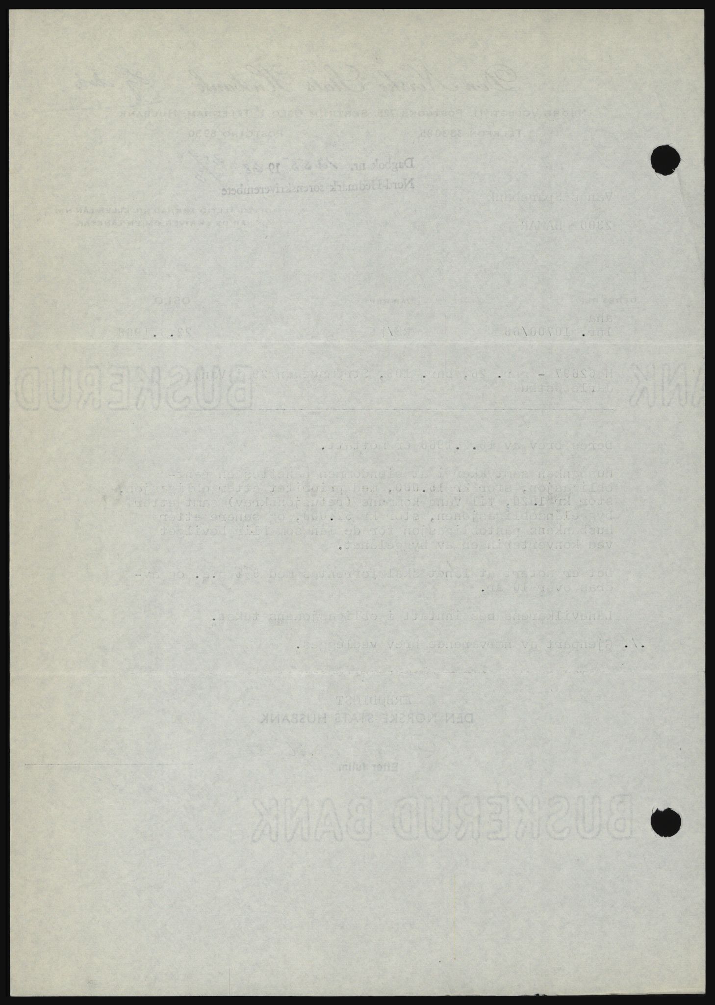 Nord-Hedmark sorenskriveri, SAH/TING-012/H/Hc/L0027: Mortgage book no. 27, 1967-1968, Diary no: : 1255/1968