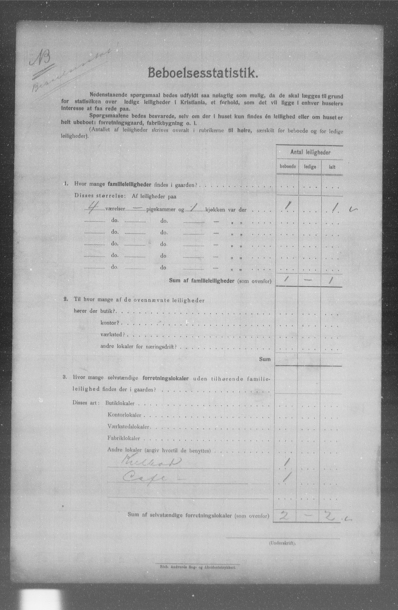 OBA, Municipal Census 1904 for Kristiania, 1904, p. 9278