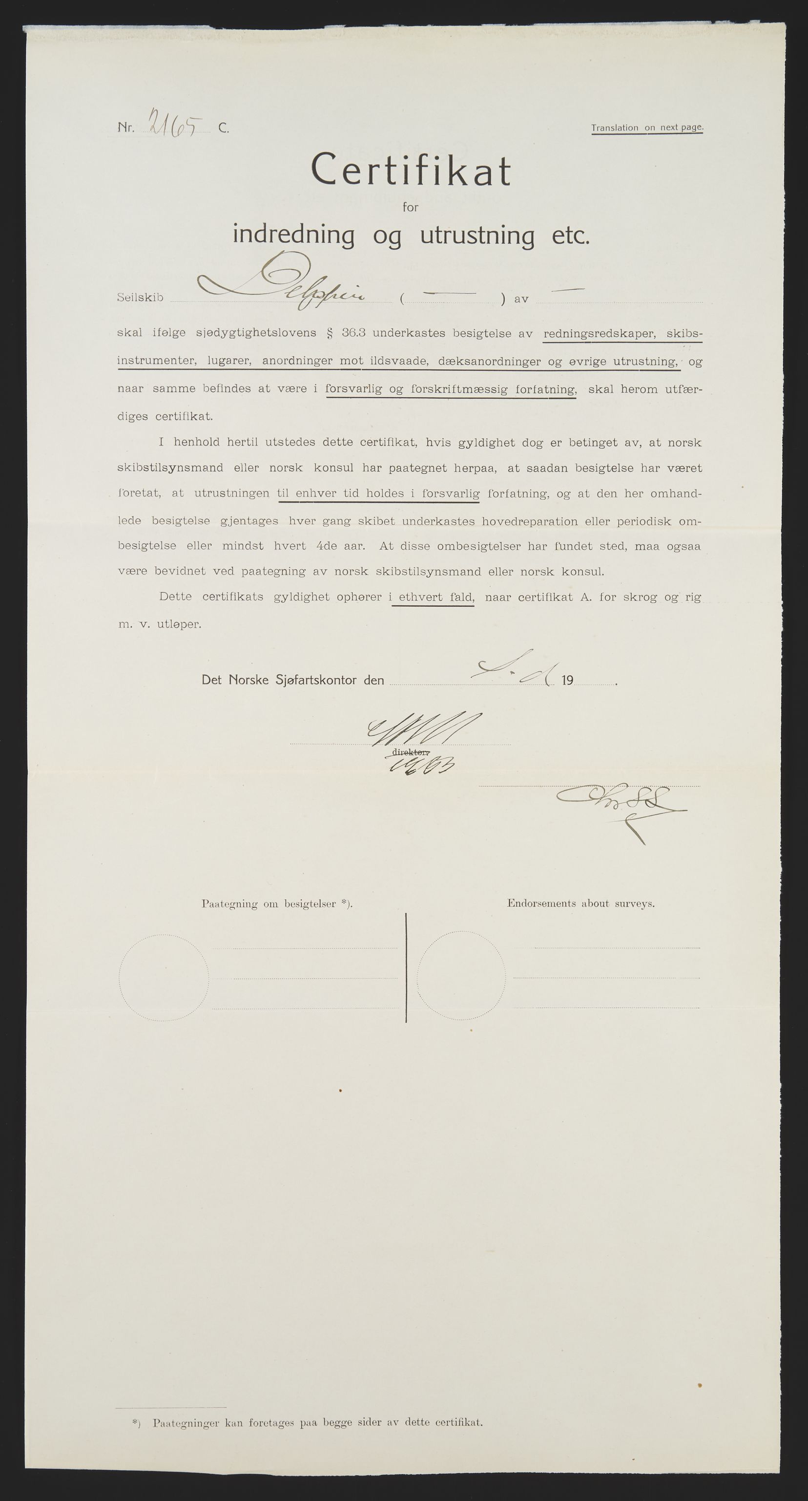 Sjøfartsdirektoratet med forløpere, skipsmapper slettede skip, AV/RA-S-4998/F/Fa/L0236: --, 1866-1926, p. 266