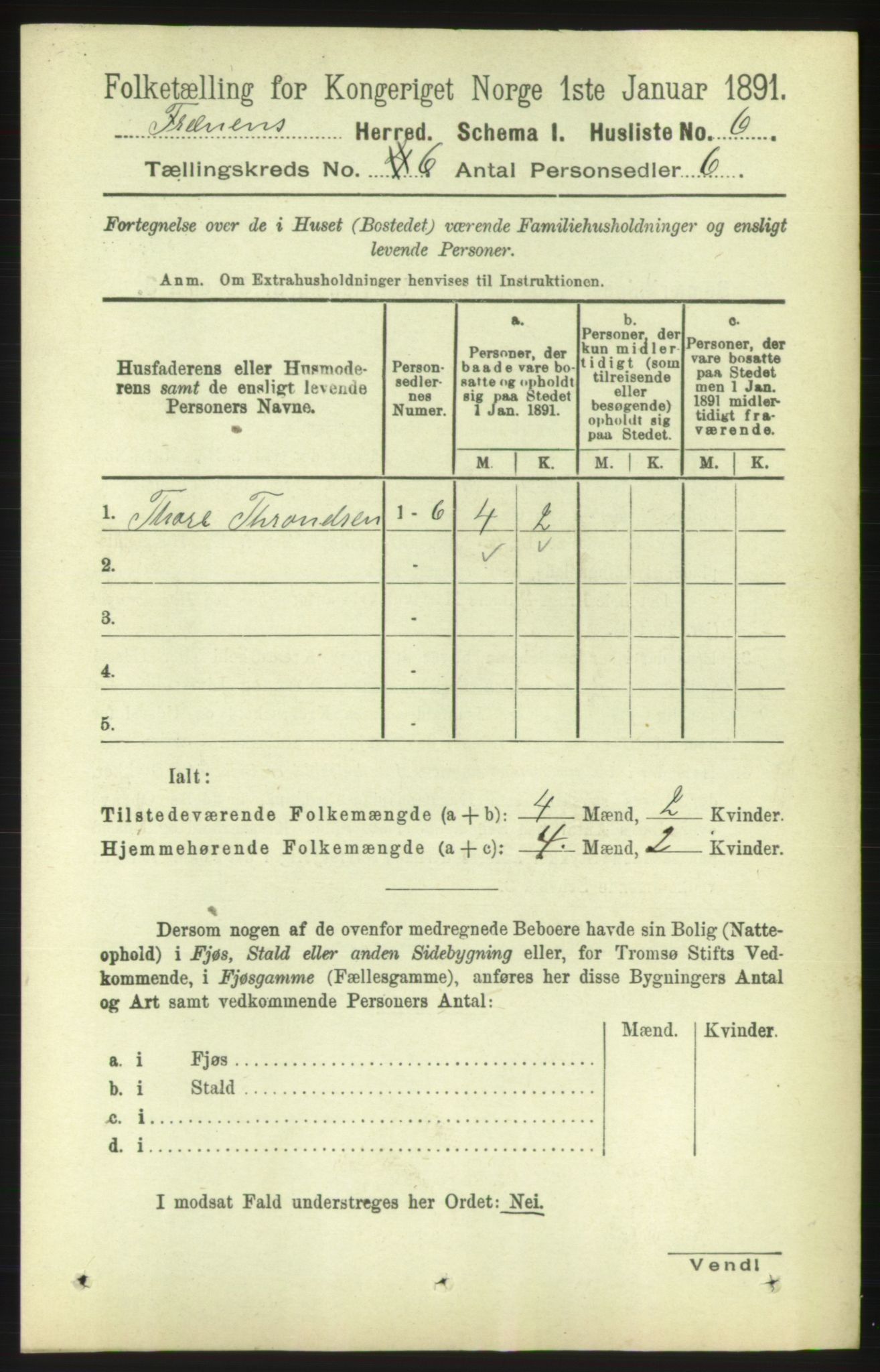 RA, 1891 census for 1548 Fræna, 1891, p. 1791