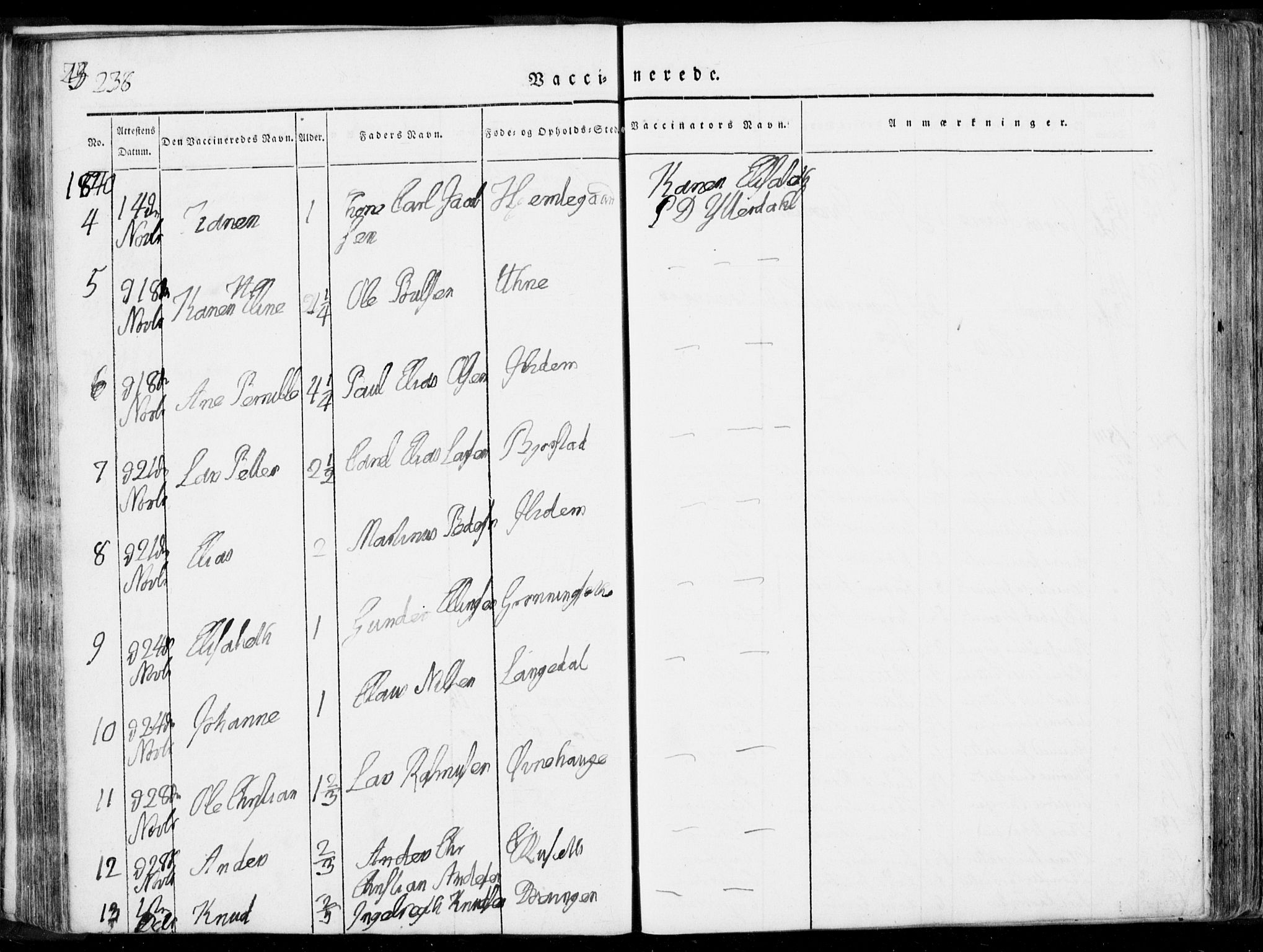 Ministerialprotokoller, klokkerbøker og fødselsregistre - Møre og Romsdal, AV/SAT-A-1454/519/L0248: Parish register (official) no. 519A07, 1829-1860, p. 238