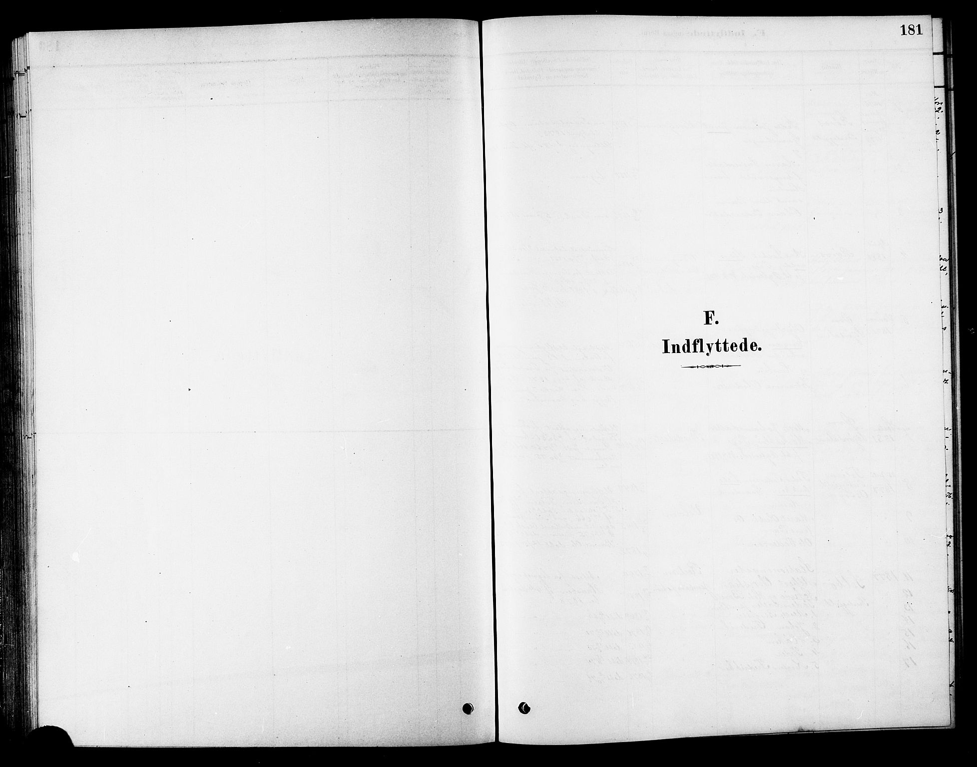 Ministerialprotokoller, klokkerbøker og fødselsregistre - Sør-Trøndelag, AV/SAT-A-1456/686/L0983: Parish register (official) no. 686A01, 1879-1890, p. 181