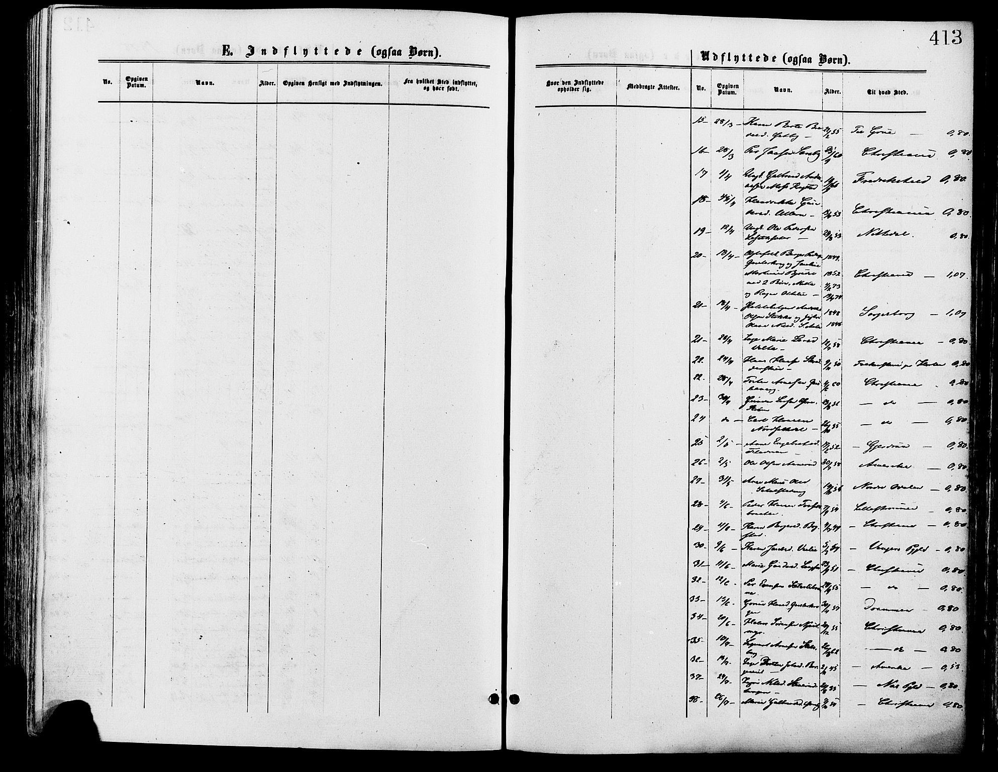 Sør-Odal prestekontor, SAH/PREST-030/H/Ha/Haa/L0005: Parish register (official) no. 5, 1876-1885, p. 413