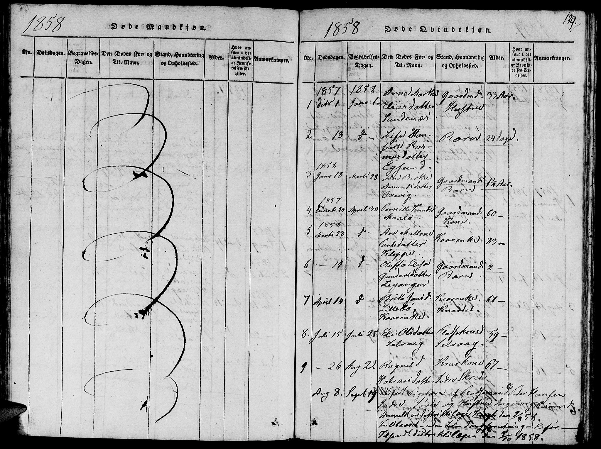Ministerialprotokoller, klokkerbøker og fødselsregistre - Møre og Romsdal, SAT/A-1454/504/L0054: Parish register (official) no. 504A01, 1816-1861, p. 129