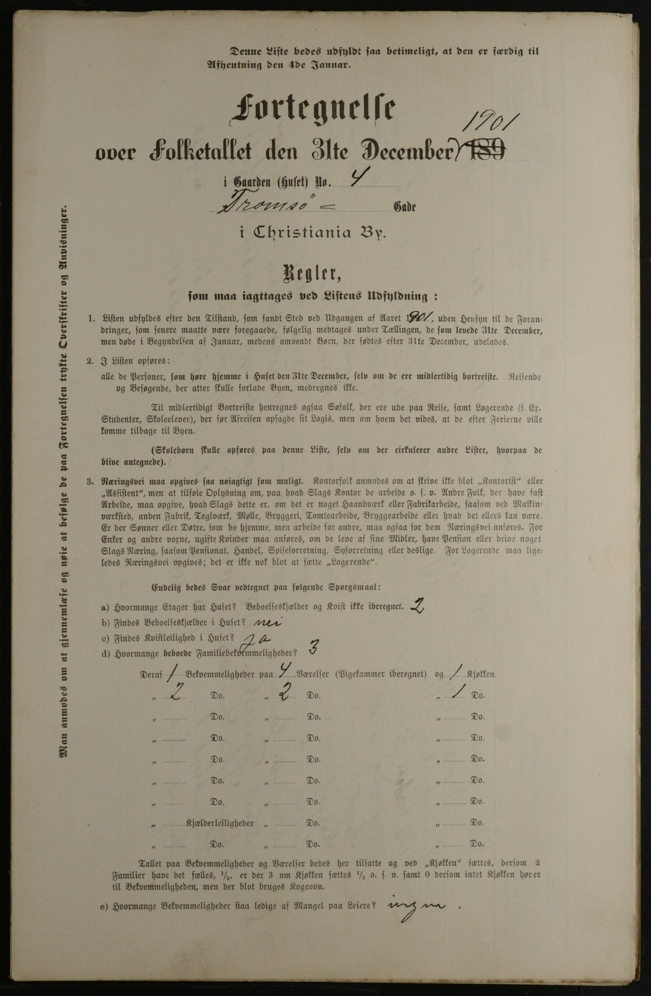 OBA, Municipal Census 1901 for Kristiania, 1901, p. 17754