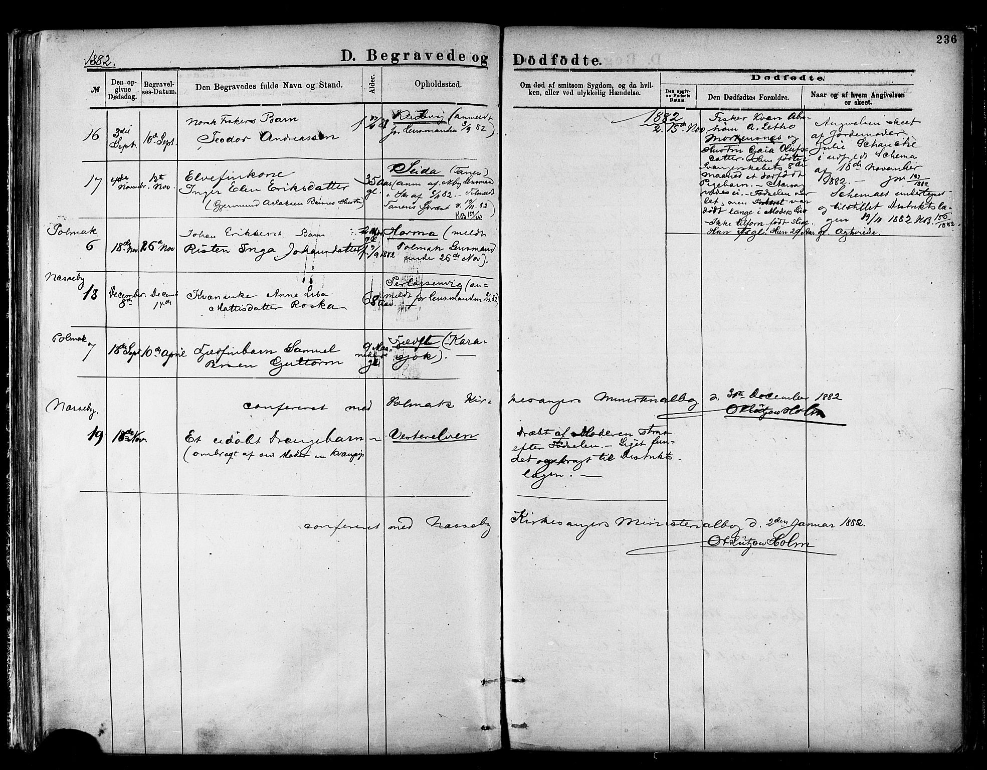 Nesseby sokneprestkontor, SATØ/S-1330/H/Ha/L0004kirke: Parish register (official) no. 4, 1877-1884, p. 236