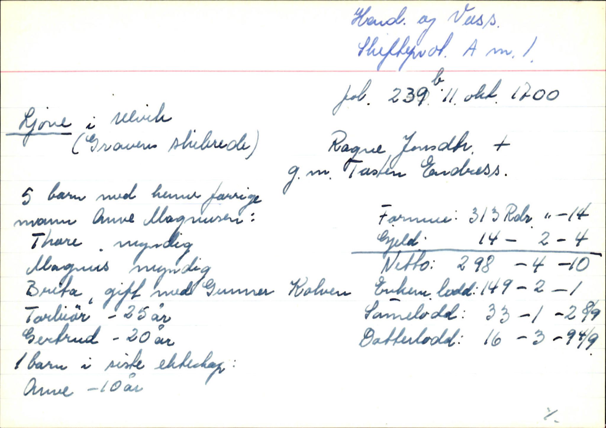 Skiftekort ved Statsarkivet i Bergen, SAB/SKIFTEKORT/002/L0001: Skifteprotokoll nr. 1-3, 1695-1721, p. 55