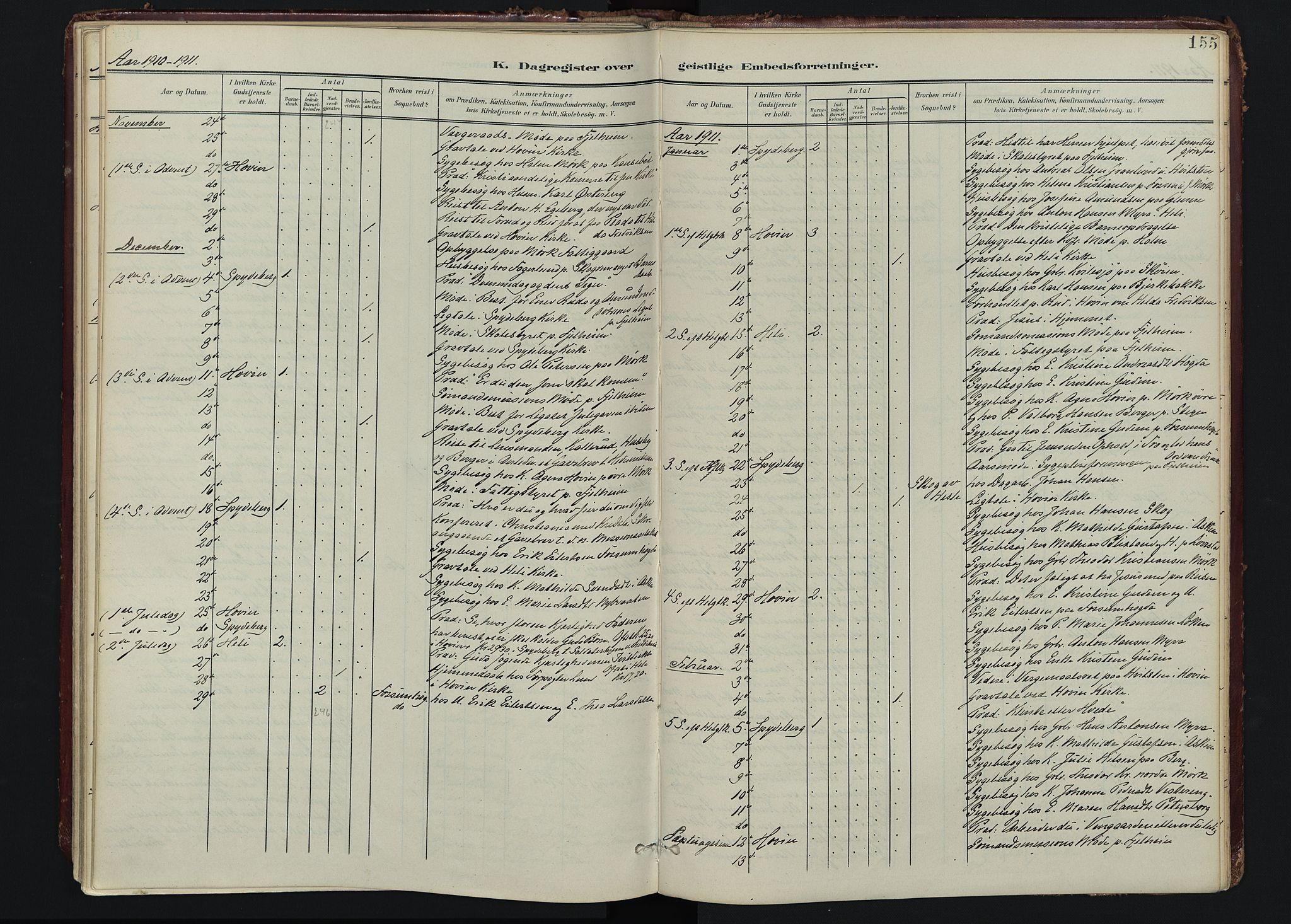 Spydeberg prestekontor Kirkebøker, SAO/A-10924/F/Fa/L0009: Parish register (official) no. I 9, 1900-1926, p. 155
