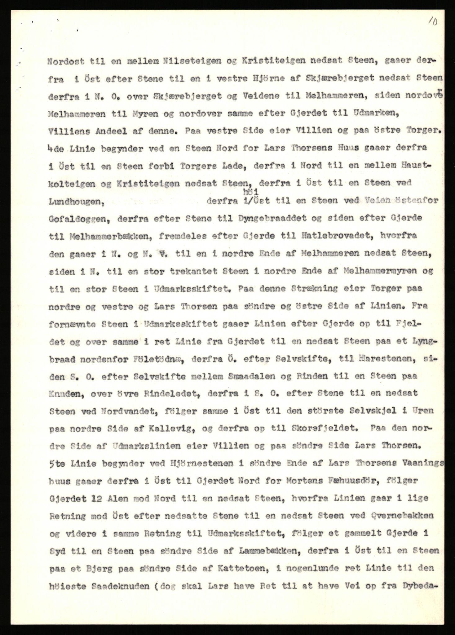 Statsarkivet i Stavanger, AV/SAST-A-101971/03/Y/Yj/L0038: Avskrifter sortert etter gårdsnavn: Hodne - Holte, 1750-1930, p. 485