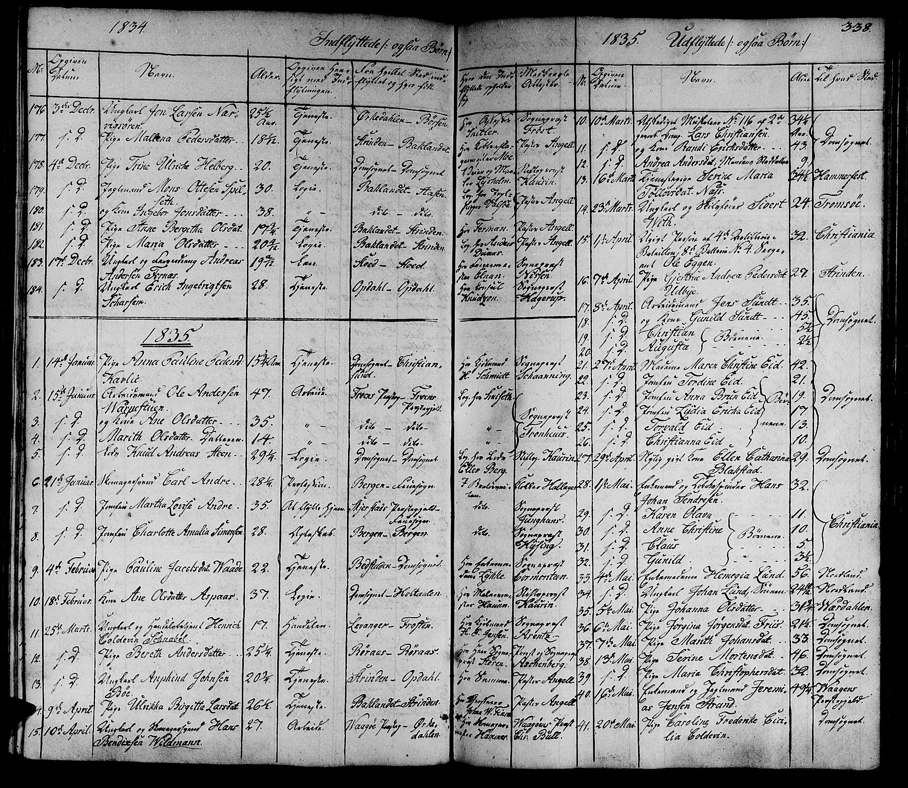 Ministerialprotokoller, klokkerbøker og fødselsregistre - Sør-Trøndelag, SAT/A-1456/602/L0136: Parish register (copy) no. 602C04, 1833-1845, p. 338
