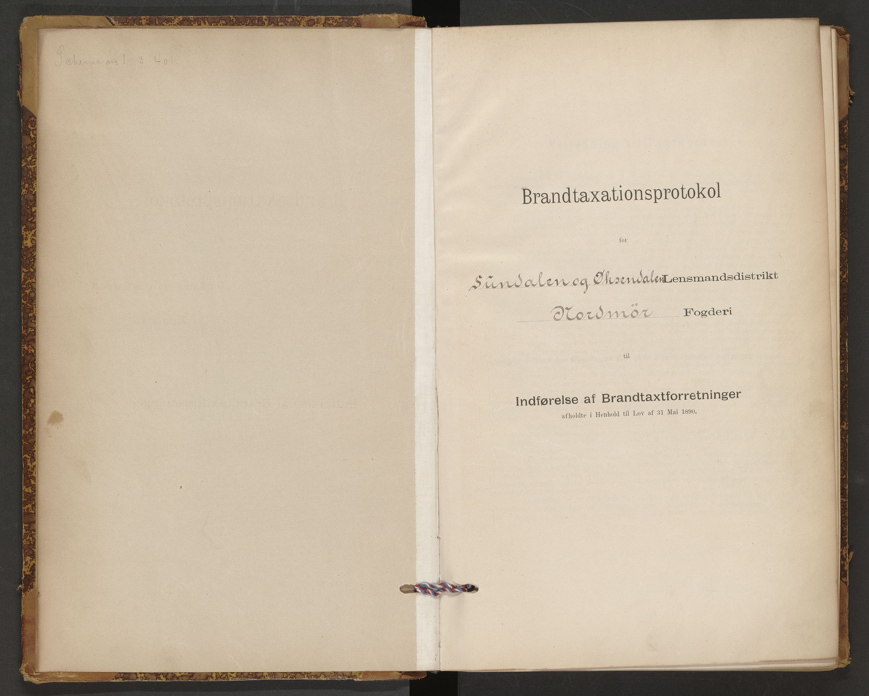 Norges Brannkasse Sunndal, AV/SAT-A-5508/Fb/L0001: Branntakstprotokoll, 1895-1915